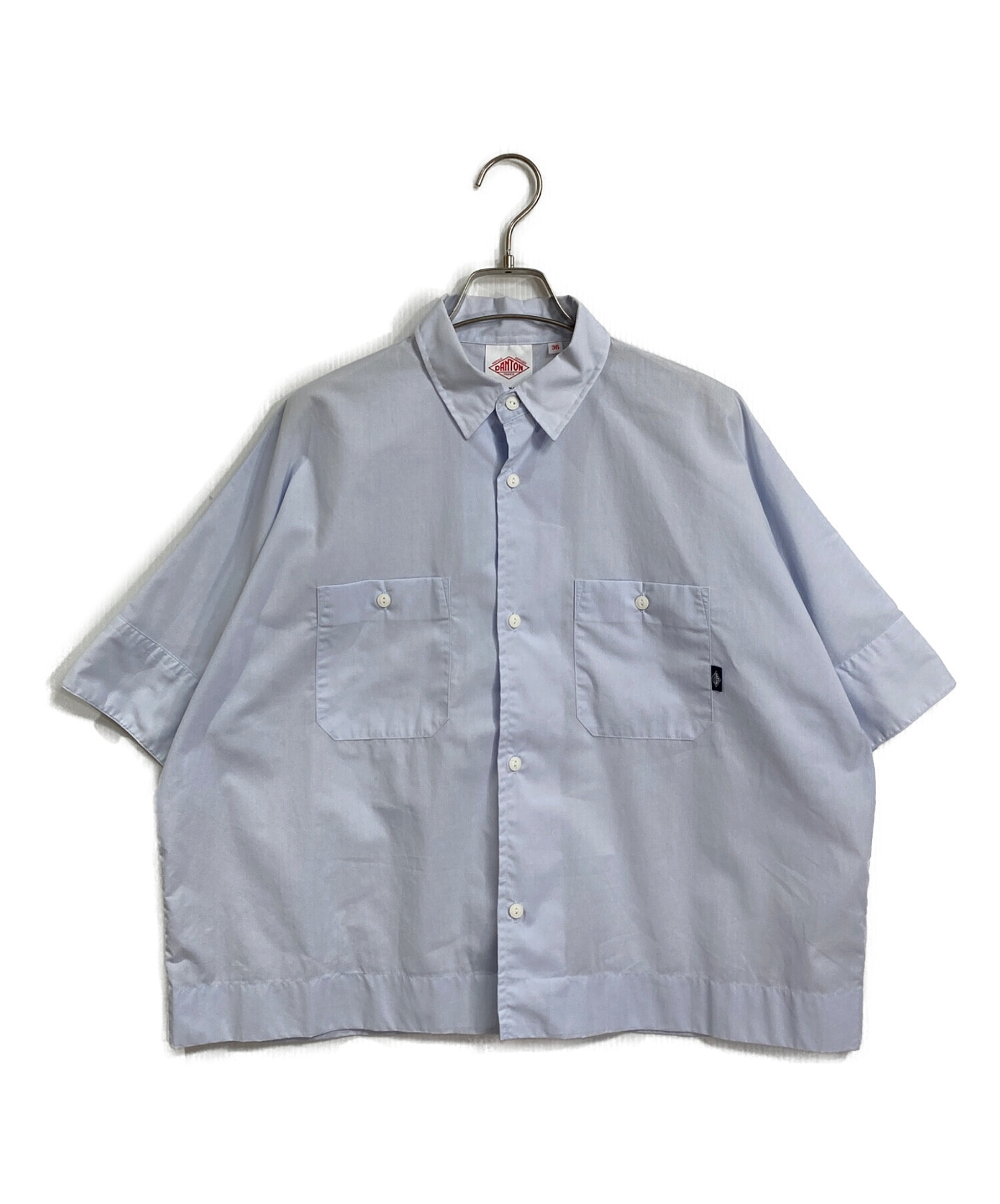 中古・古着通販】DANTON (ダントン) Cポプリン ショート ワークシャツ 