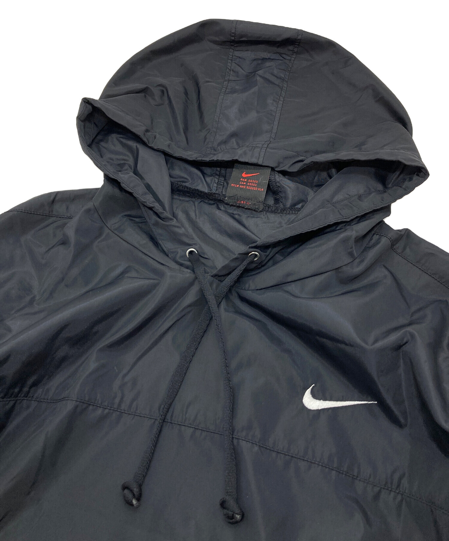 90s NIKE ナイキ アノラックパーカー スウッシュ ドローコード 中古・古着通販】NIKE (ナイキ) 【古着】90'sバックスウッシュ