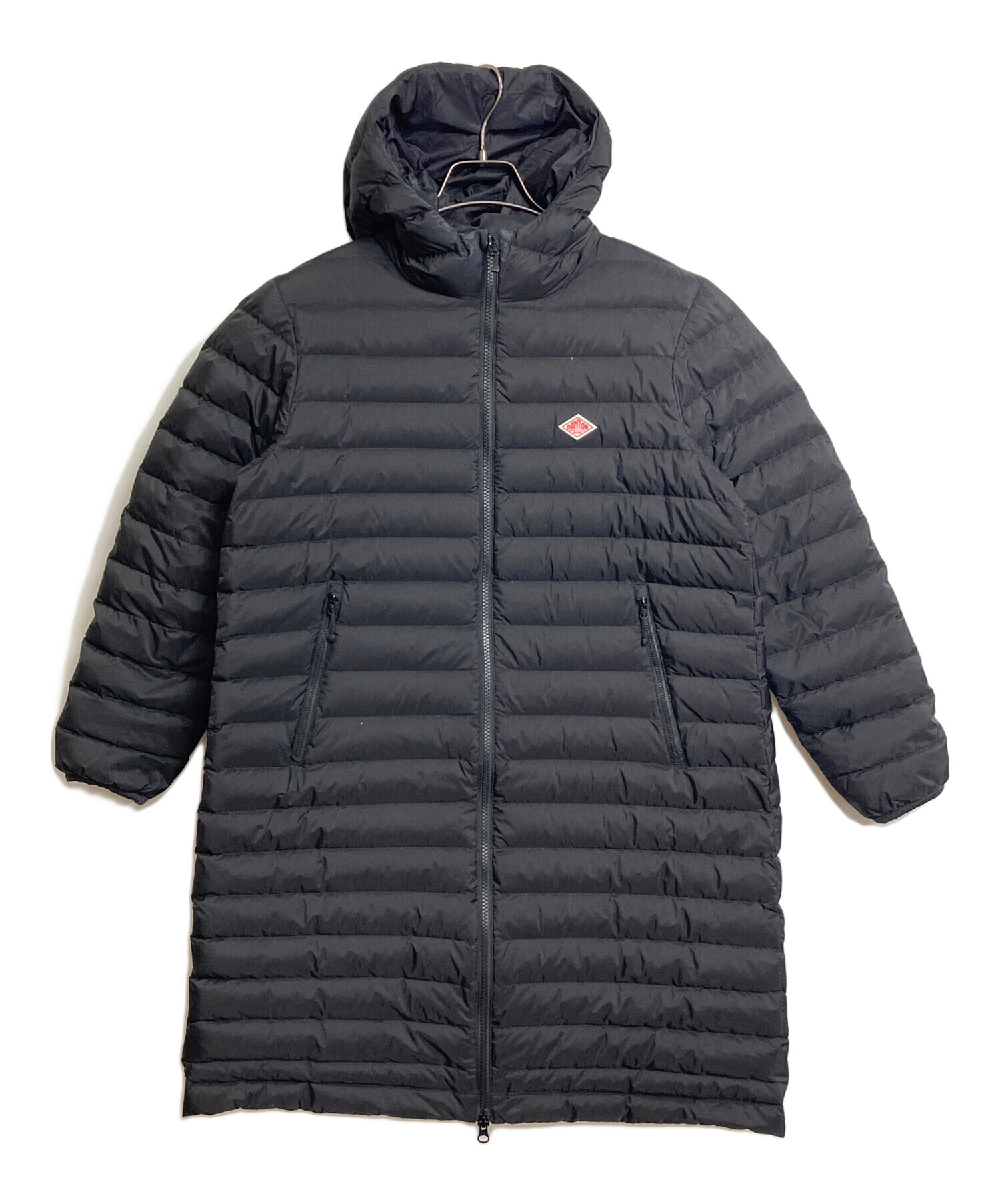 ダントン 中綿ロングジャケット　36 DANTON グレーダウンジャケット36ダントンロング