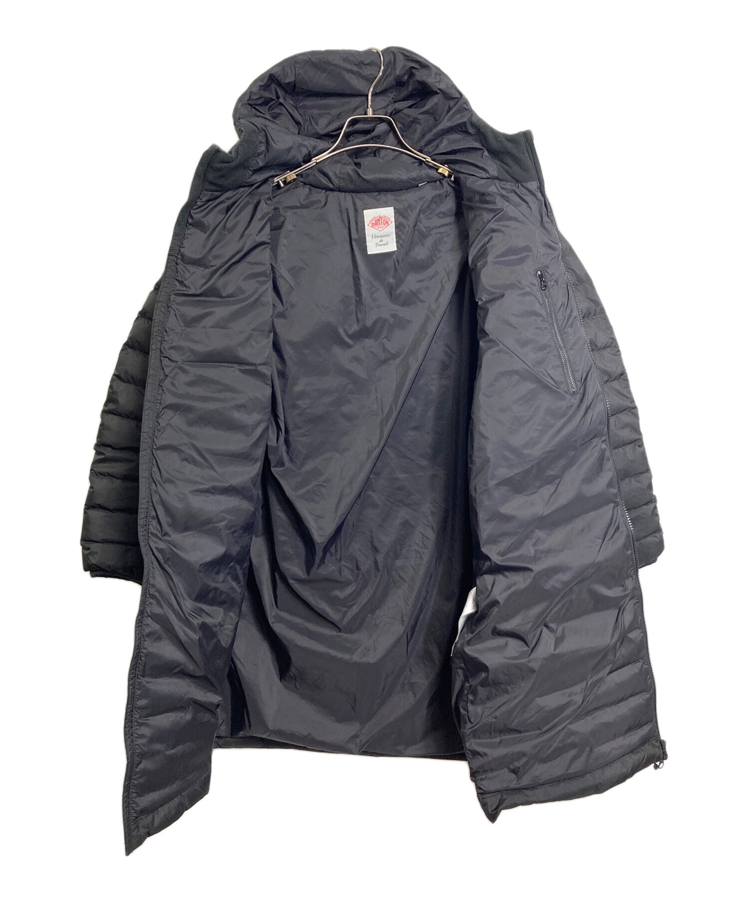 DANTON グレーダウンジャケット36ダントンロング