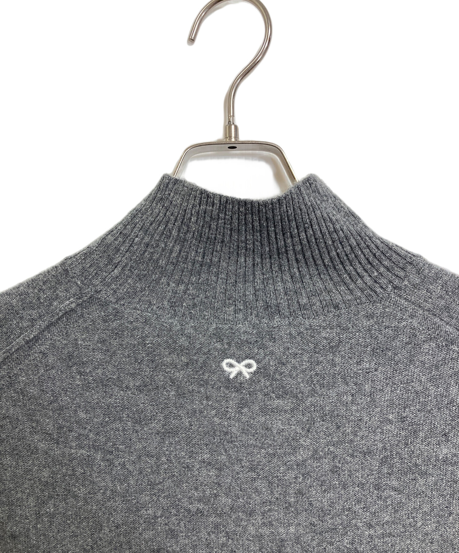 美品　ユニクロ アニヤ カシミヤ100 ハイネック セーターグレー S 美品 ユニクロ アニヤ カシミヤ100 ハイネック セーターグレー S （M