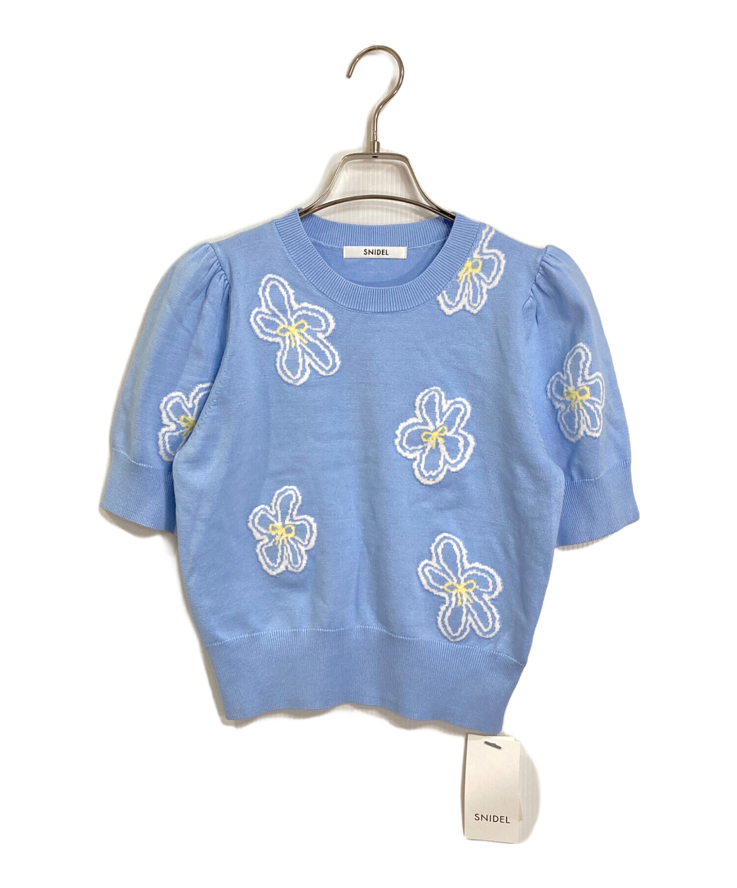 snidel♡フラワータンク 中古・古着通販】Snidel (スナイデル) フラワーモチーフニットプル
