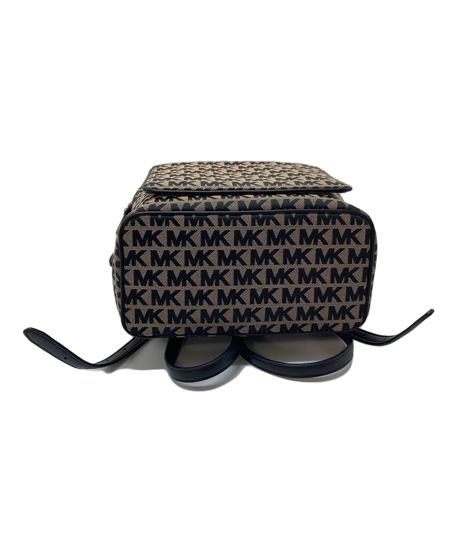 未使用に近い マイケルコース リュック 総柄 MK 大容量 ユニセックス 黒 赤 中古・古着通販】MICHAEL KORS (マイケル・コース) リュック MK ロゴ