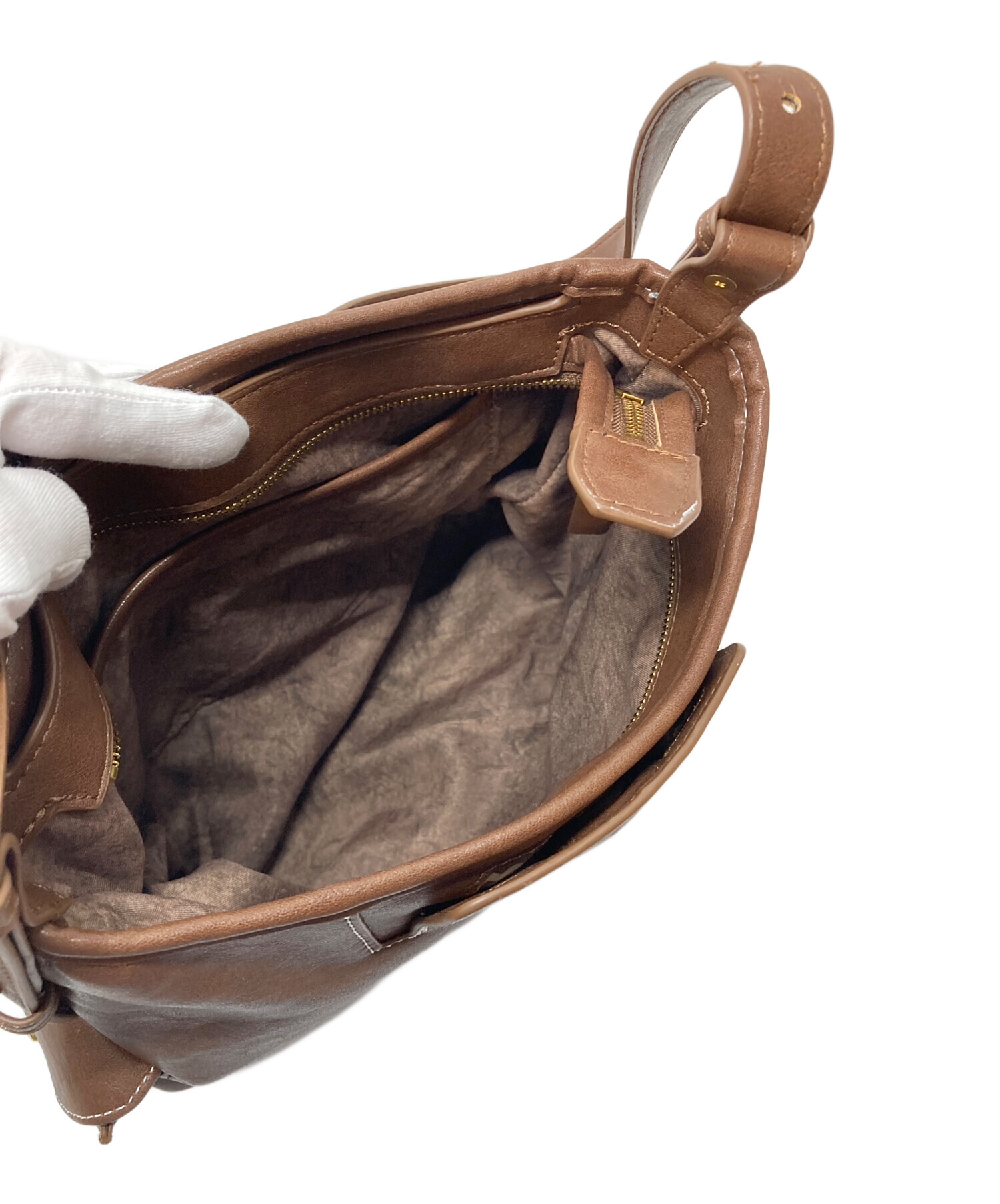 songmont ブラウンショルダーバッグ 中古・古着通販】songmont (ソングモント) ワンショルダーバッグ