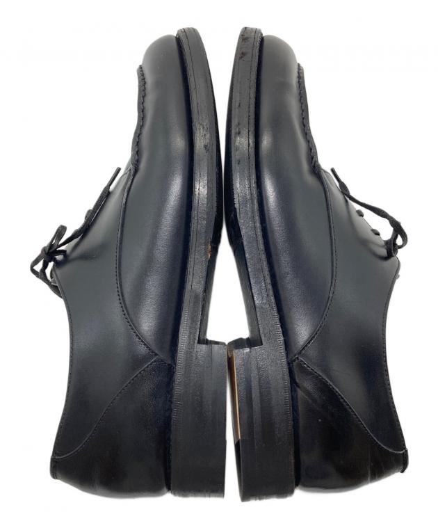 【ほぼ未使用】コムデギャルソン レザーシューズ プレーントゥ ブラック 黒 ほぼ未使用】コムデギャルソン レザーシューズ プレーントゥ ブラック