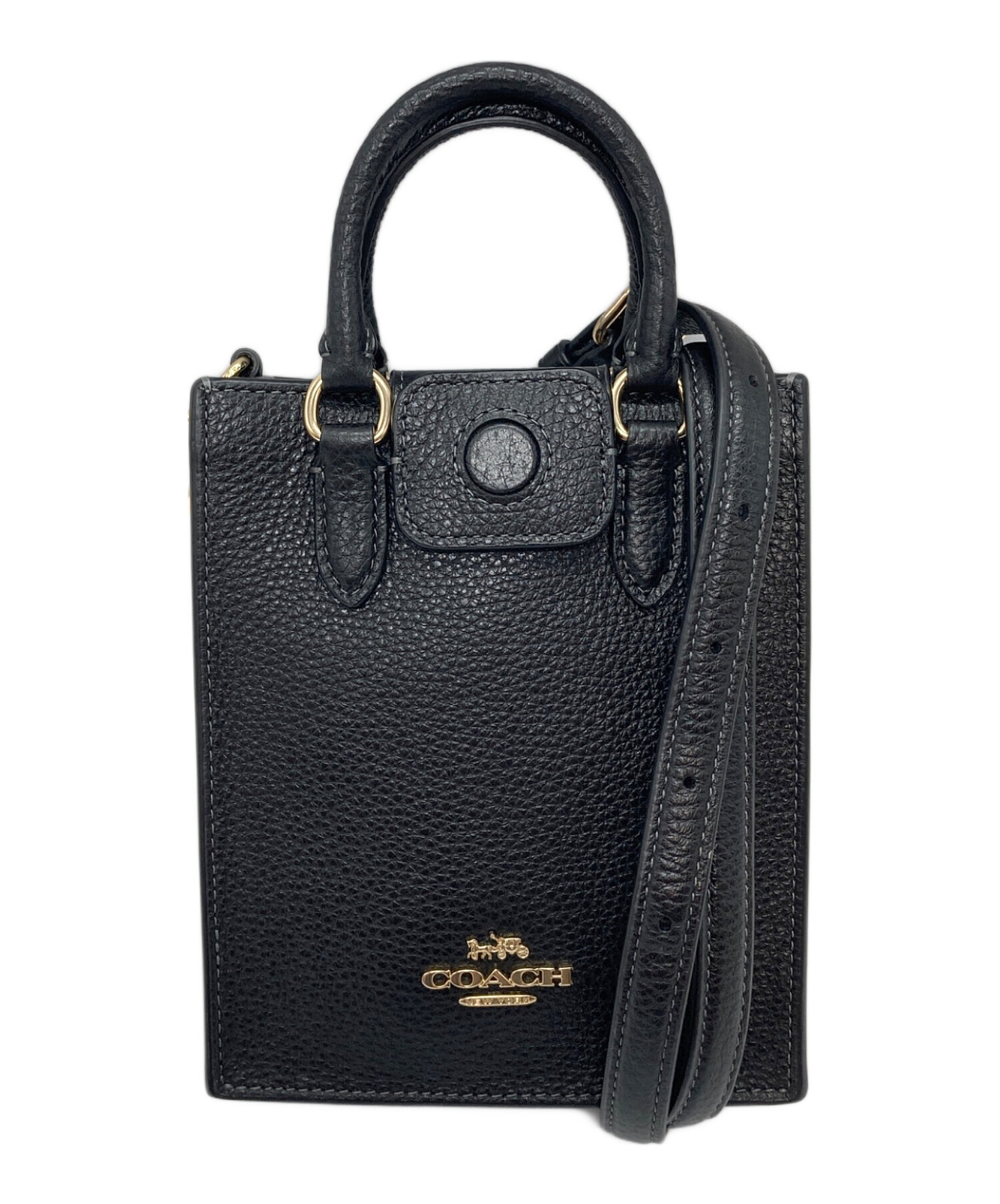 中古・古着通販】COACH (コーチ) ノース サウス ミニ トート レザー 