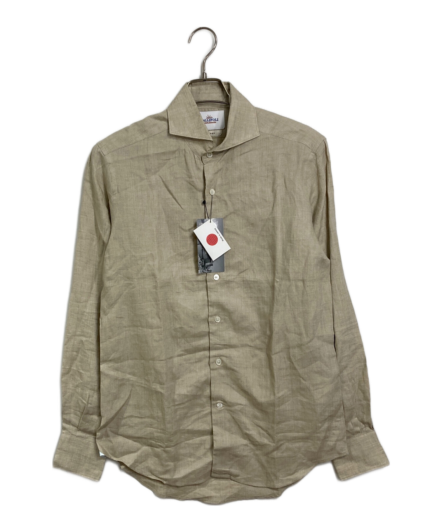 中古・古着通販】GALLIPOLI (ガリポリ) リネンシャツ ベージュ サイズ 