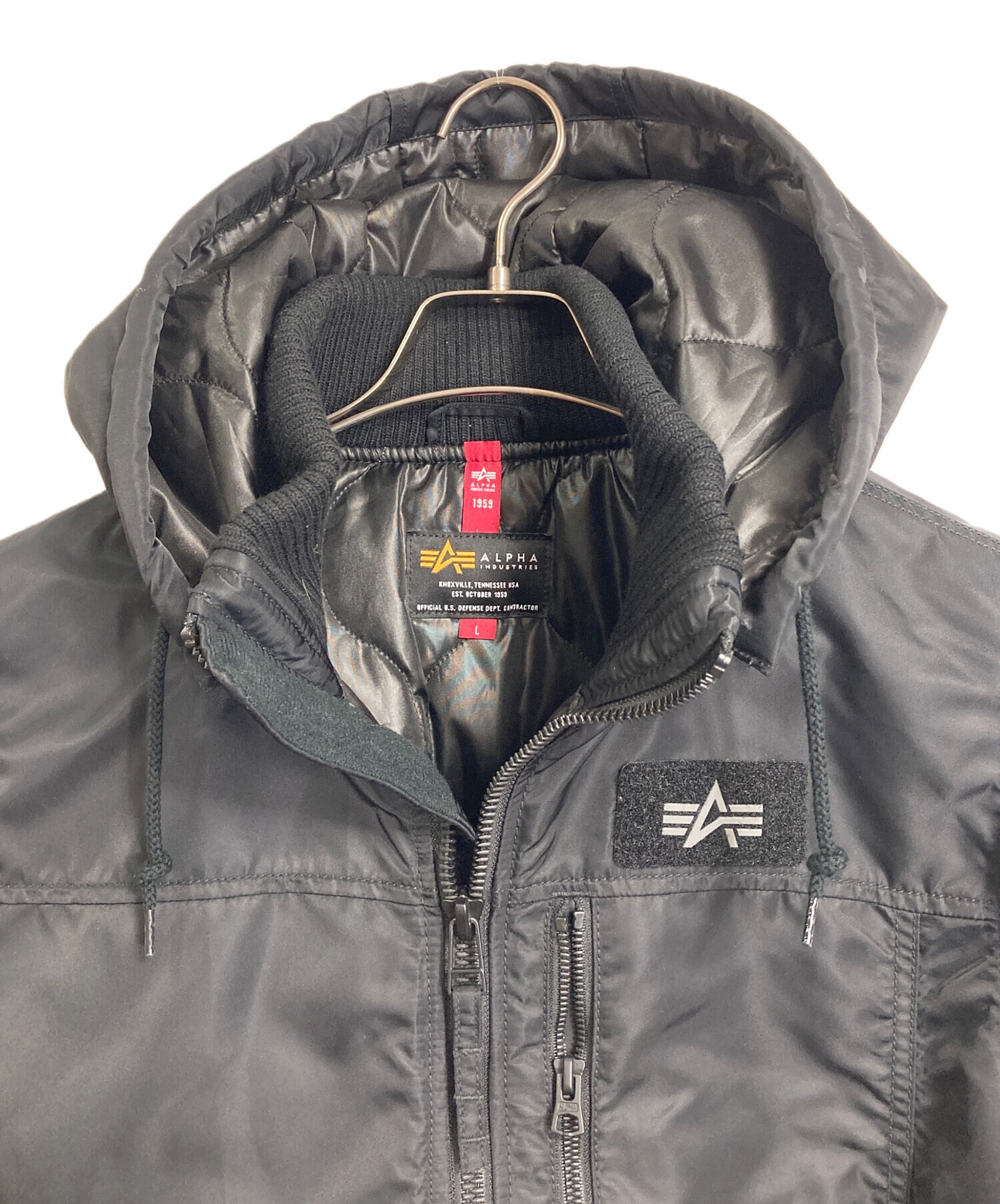 中古・古着通販】ALPHA (アルファ) フーデッドリブジャケット ナイロン 