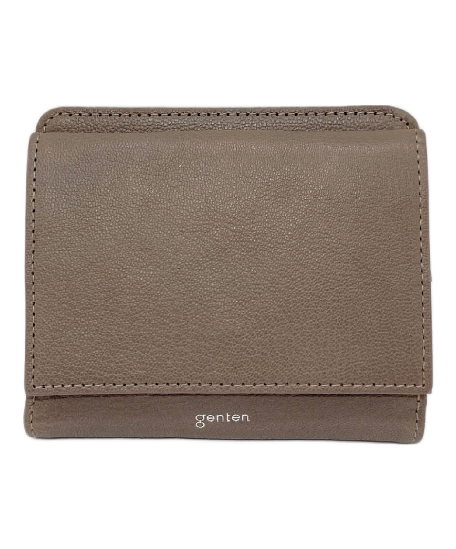 中古・古着通販】genten (ゲンテン) フレスコ 二つ折り財布 レザー財布 