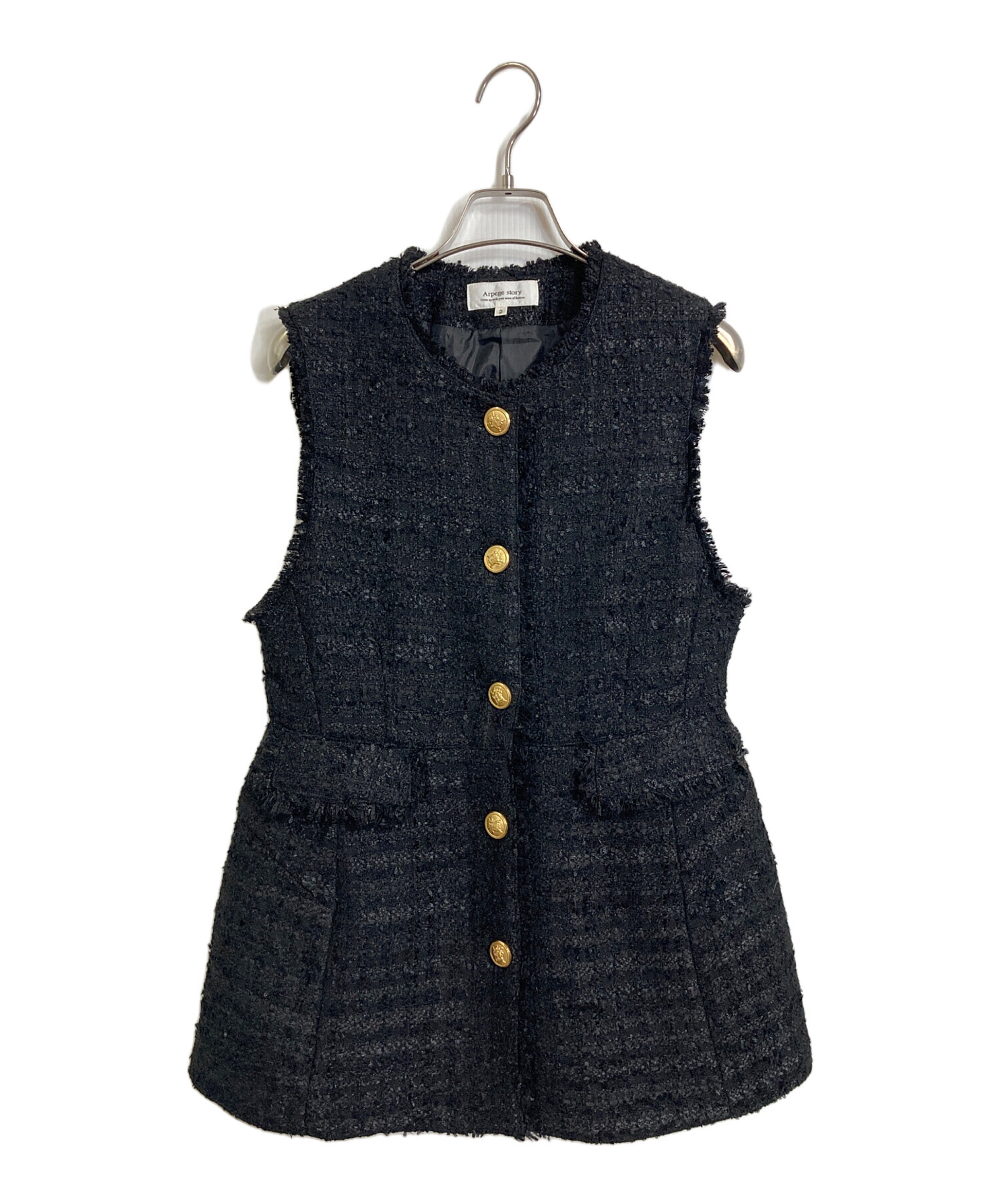 Arpege story アルページュストーリー ジレブラウス 中古・古着通販】Arpege story (アルページュストーリー) ツイード