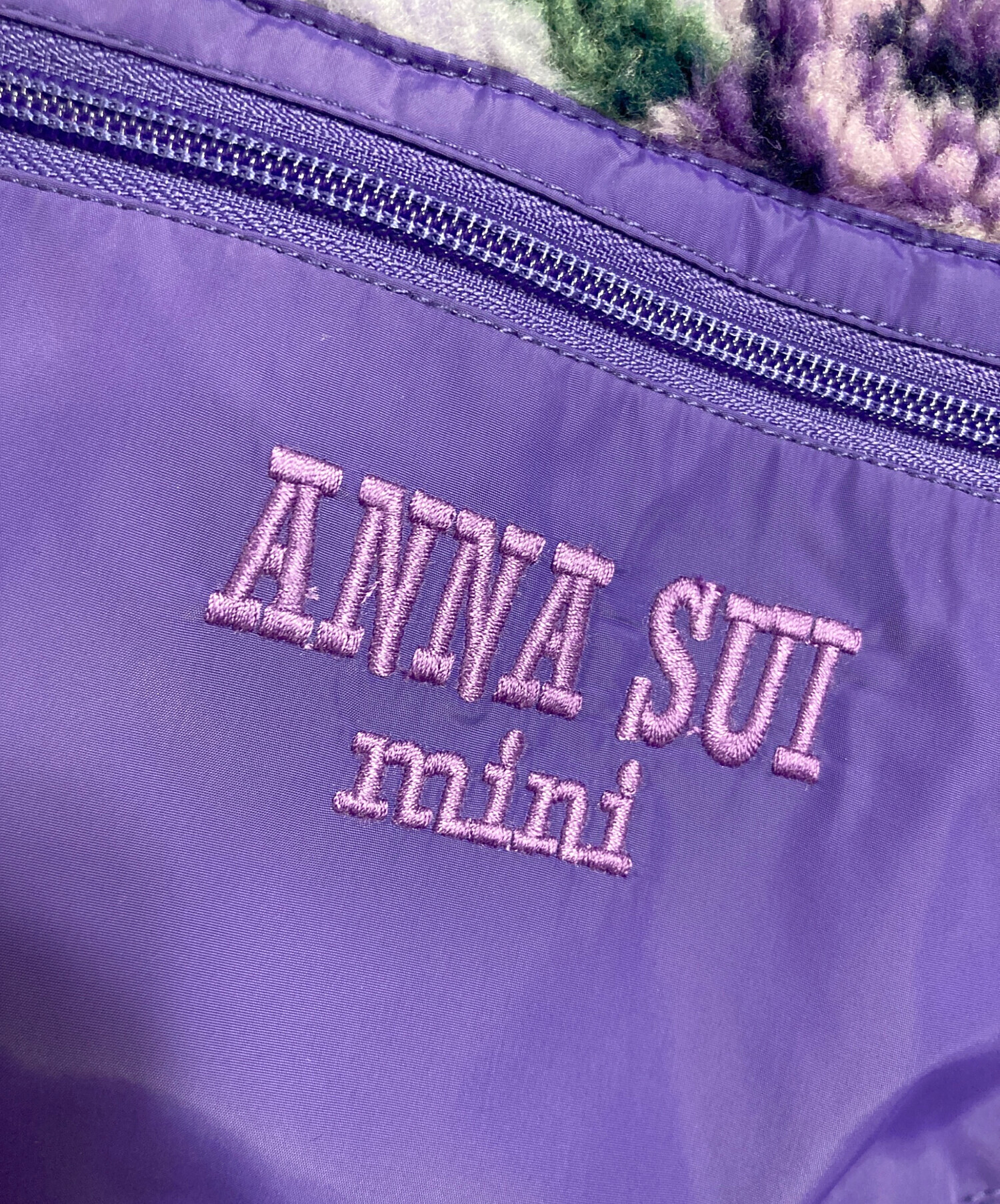 中古・古着通販】ANNA SUI mini (アナスイ ミニ) バラ柄ボアブルゾン