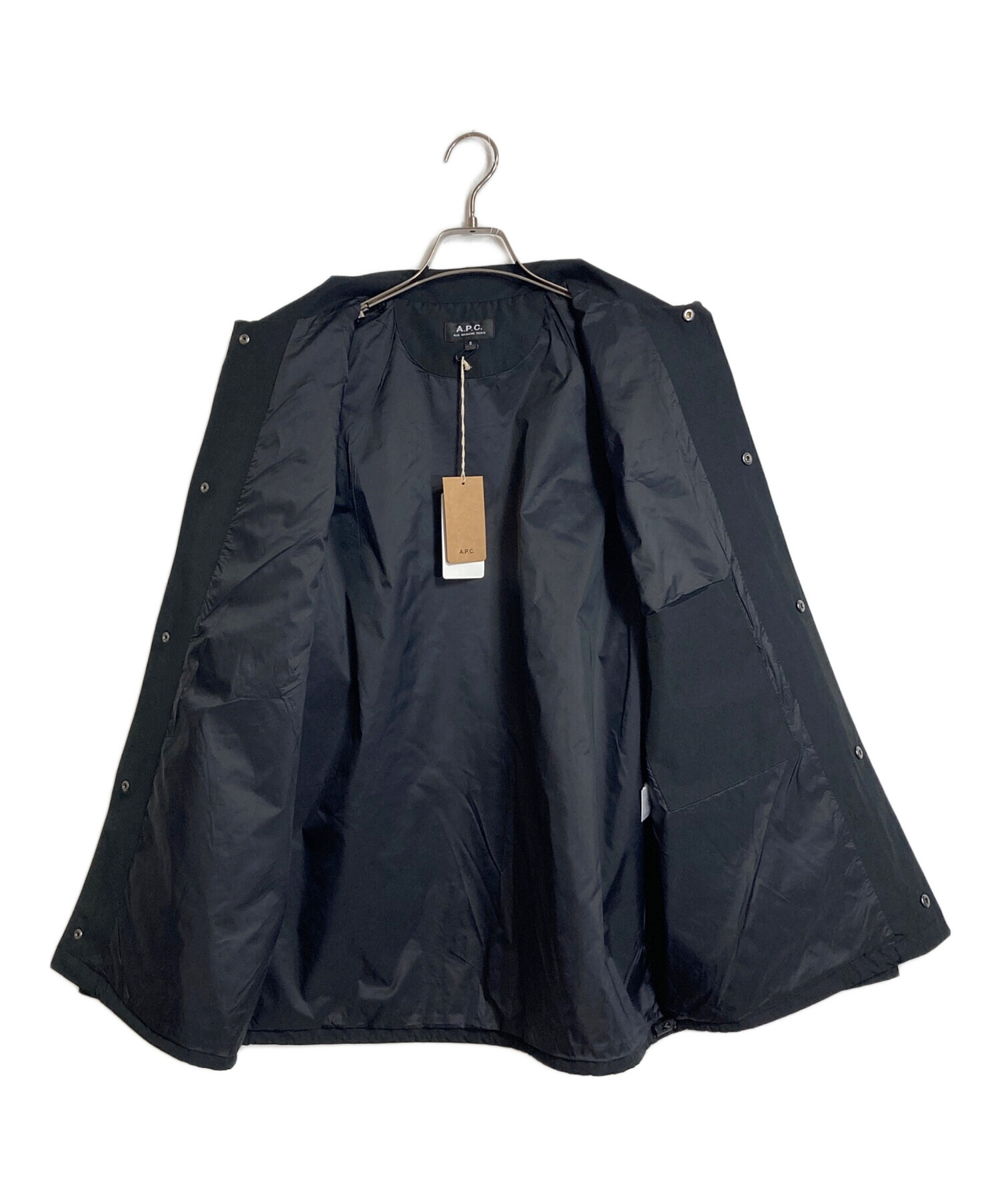 A.P.C. RaymondコーチジャケットMサイズ ブラック クリーニング済み A.P.C. コーチジャケットBLOUSON RAYMOND スタイリング詳細
