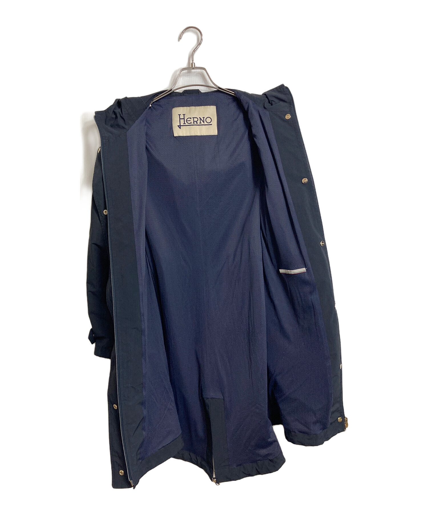 中古・古着通販】HERNO (ヘルノ) ナイロンコート ロングコート 