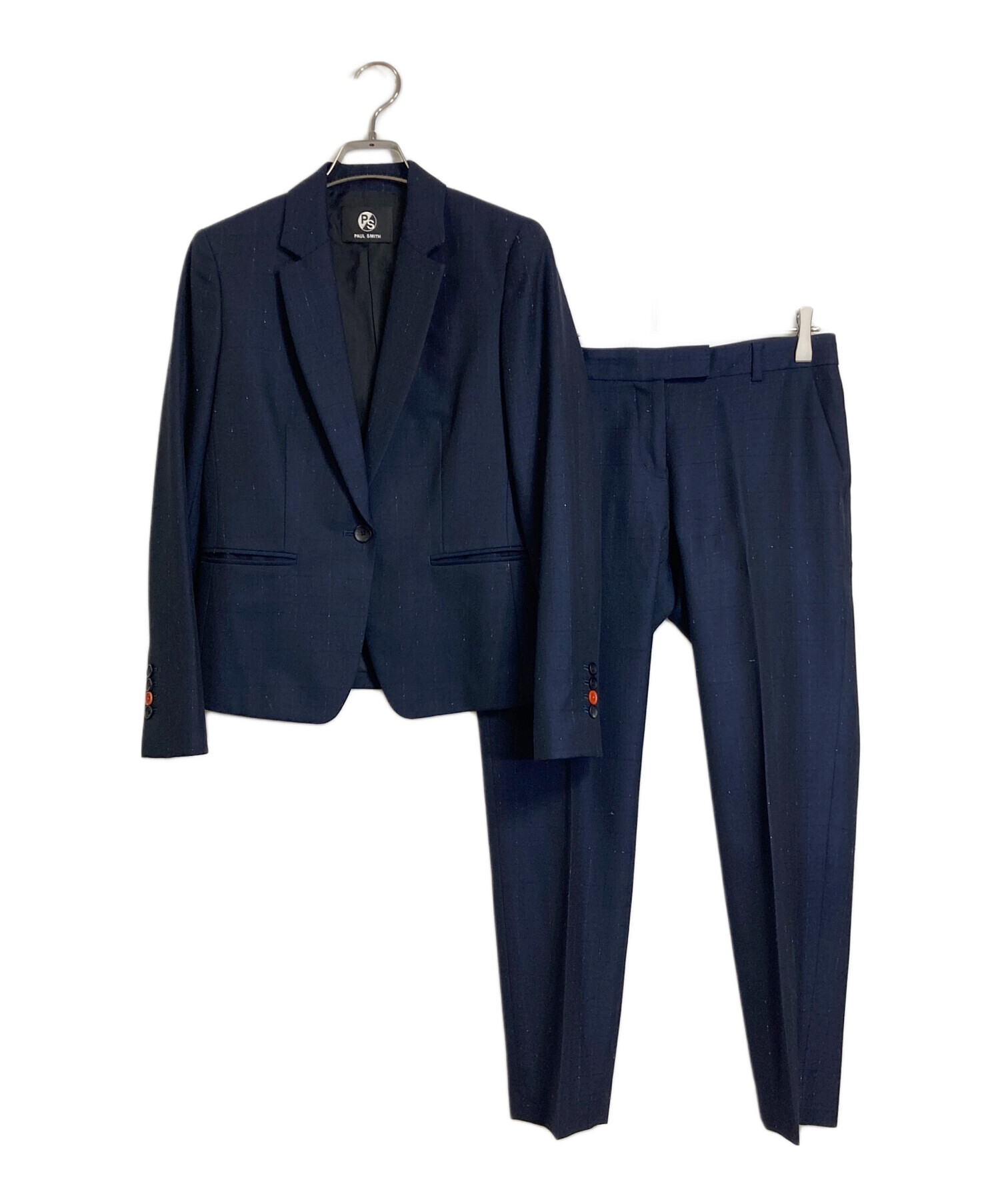 【未使用級】ポールスミス スーツ セットアップ 現行タグ ネイビー 背抜き 中古・古着通販】PAUL SMITH (ポールスミス) 総柄セットアップスーツ