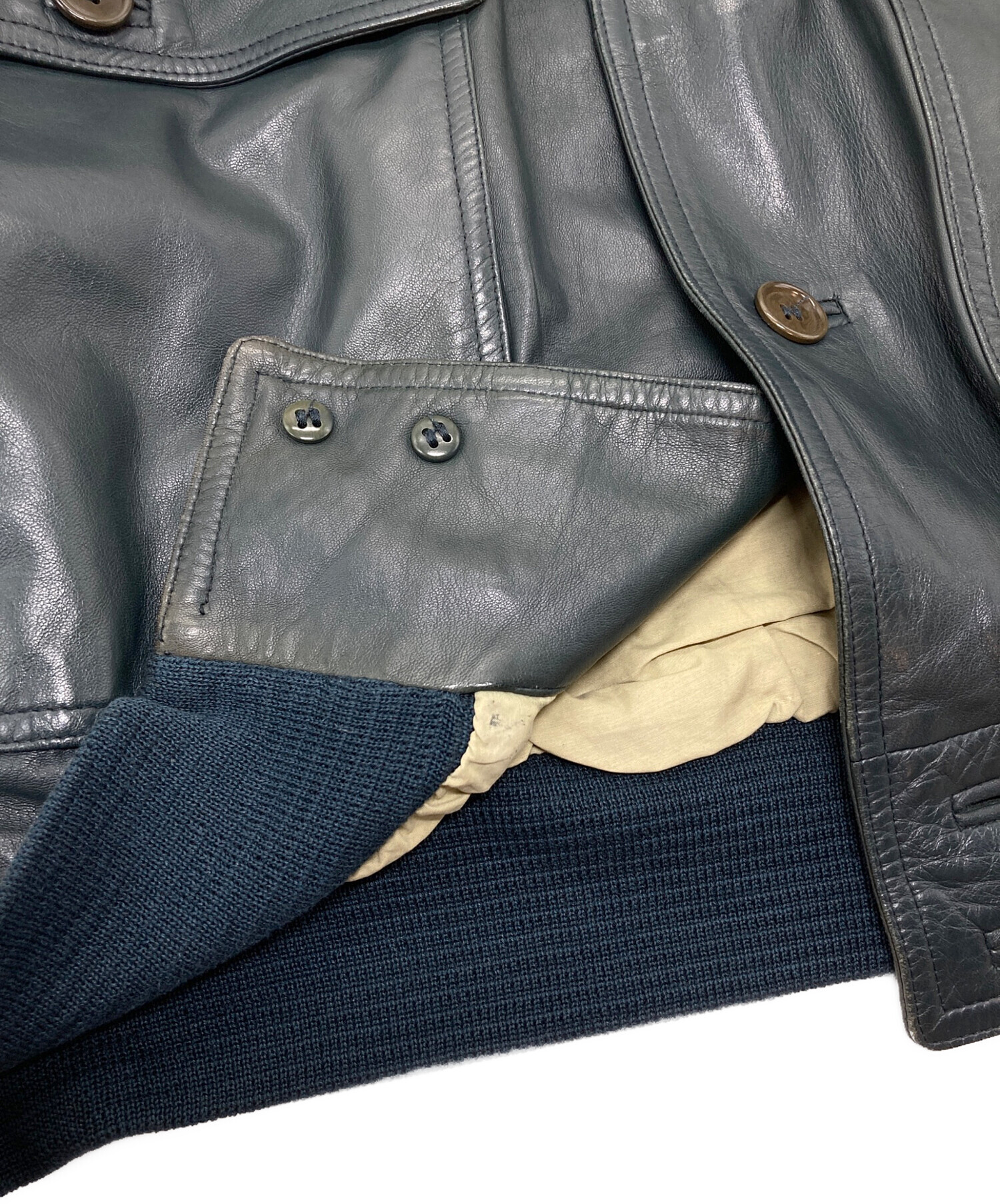 80s 90s ビンテージ RUFFO イタリア製 レザー コンビブルゾン 2025年最新】RUFFO レザージャケット・ライダースの人気アイテム