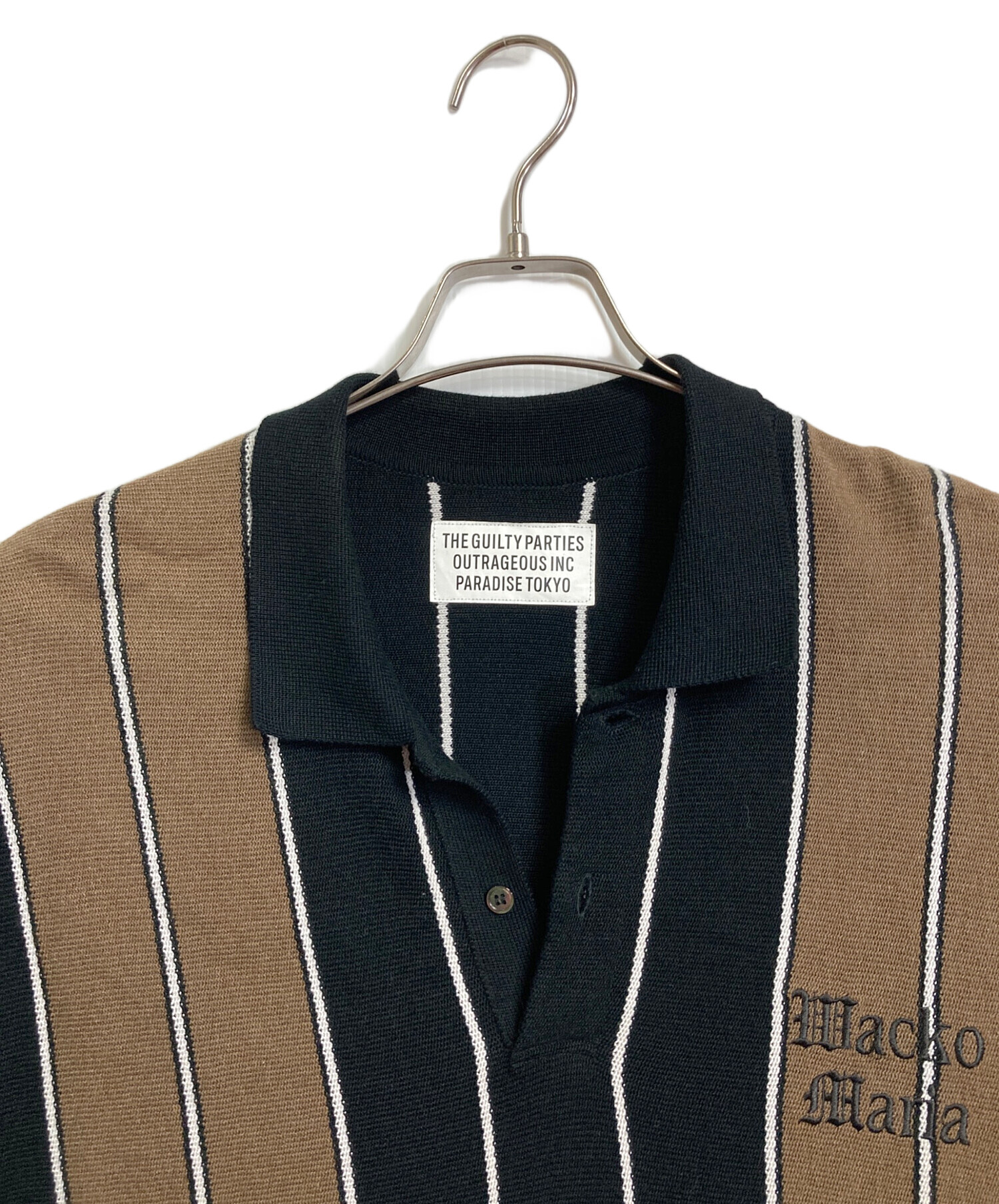 中古・古着通販】WACKO MARIA (ワコマリア) STRIPED KNIT JACQUARD