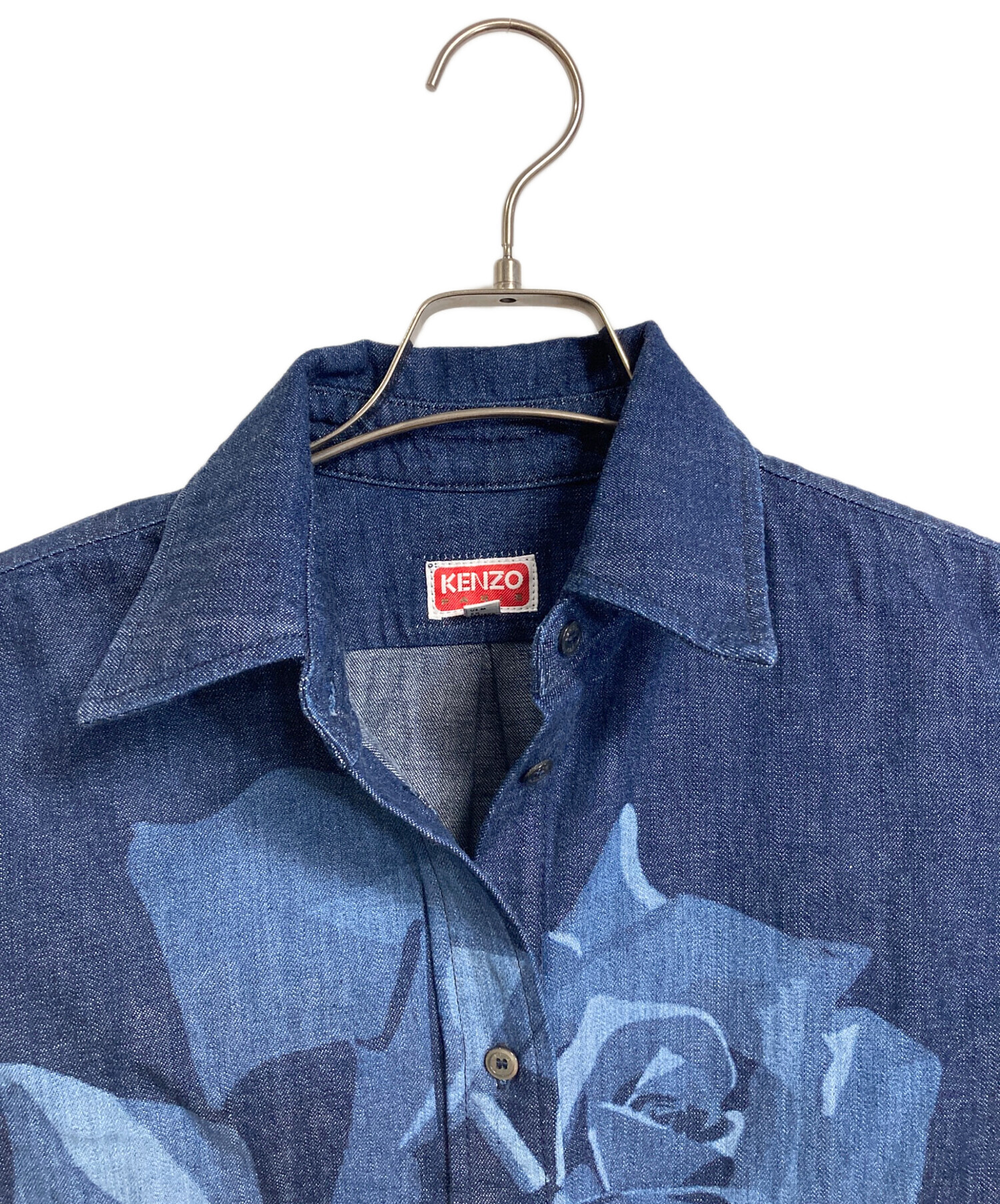 中古・古着通販】KENZO (ケンゾー) ローズ プリント フィット シャツ 