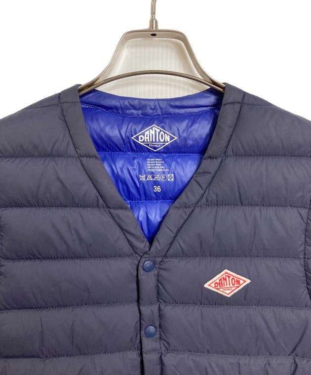 美品✨DANTON(ダントン)インナーダウンベスト 36 紺ネイビー 中古・古着通販】DANTON (ダントン) インナーダウンベスト ダウン