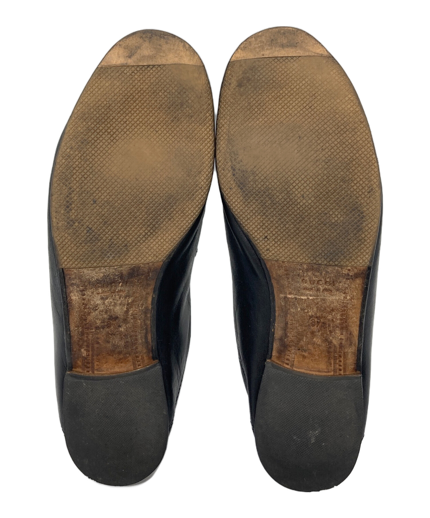 中古・古着通販】GUCCI (グッチ) Horsebit Leather Loafers ホース 中古・古着通販】GUCCI (グッチ) Horsebit Leather Loafers ホース