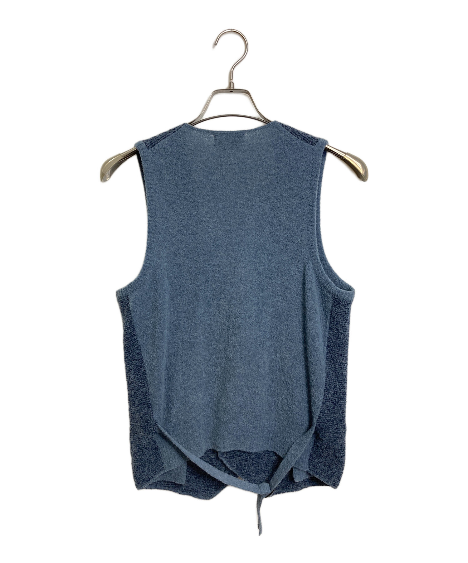 Settefili Cashmere ネイビー ダブルブレストベスト Settefili Cashmere (セッテフィーリ カシミア) Gilet (ニットダブル