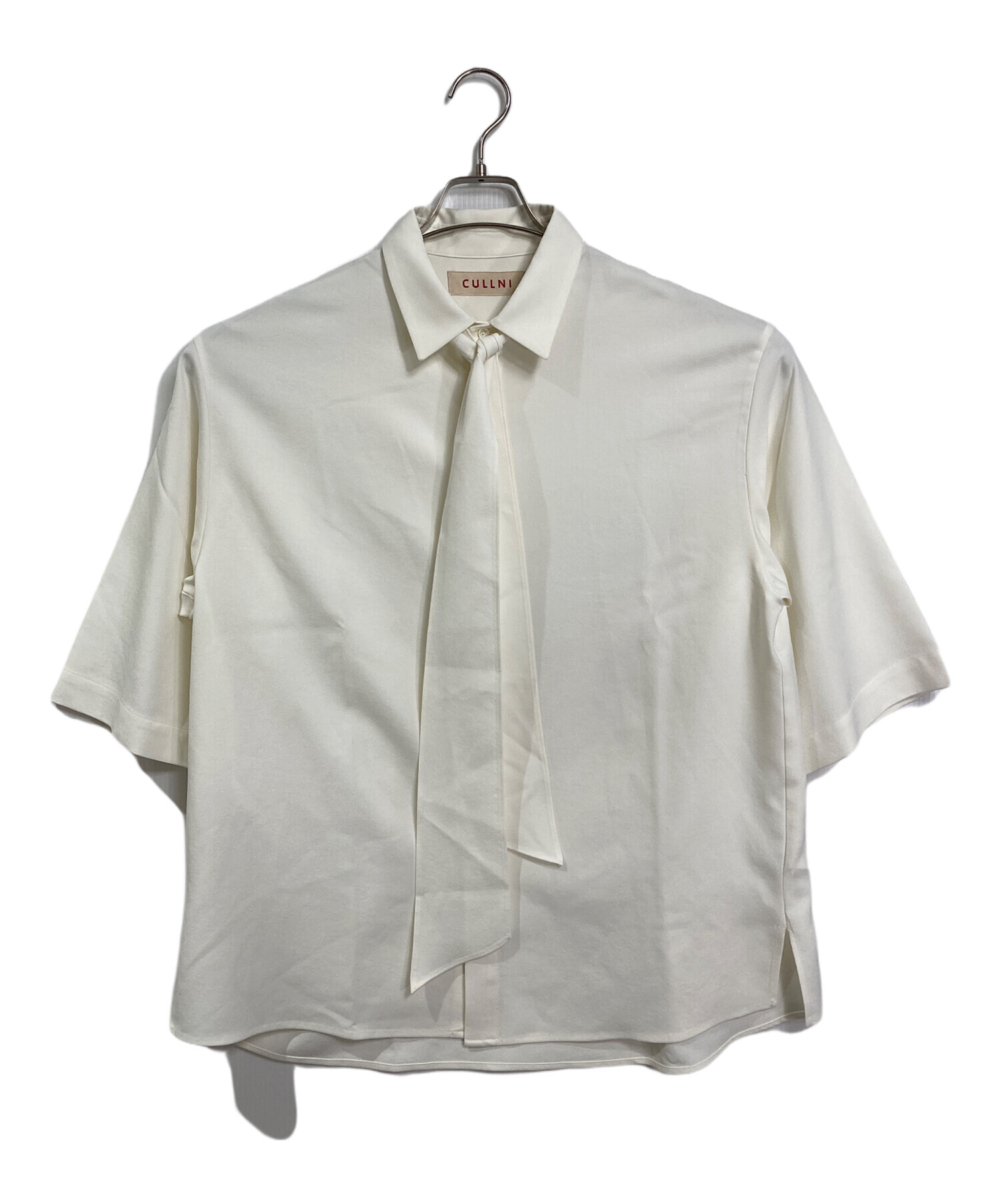 CULLNI リボンタイシャツ 中古・古着通販】CULLNI (クルニ) Ribbon Tie Shirt リボンタイシャツ