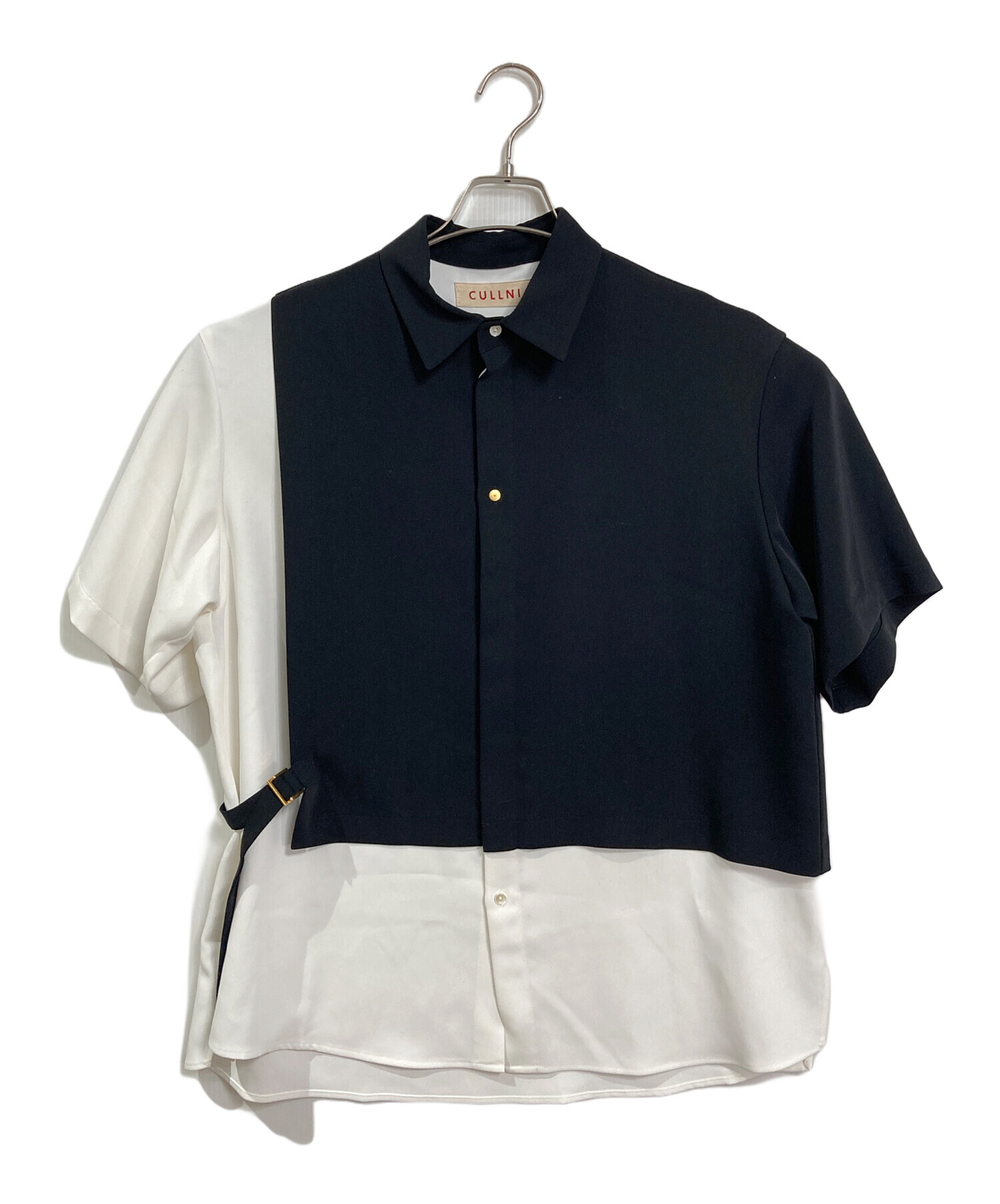 中古・古着通販】CULLNI (クルニ) ドッキングシャツ 半袖シャツ 