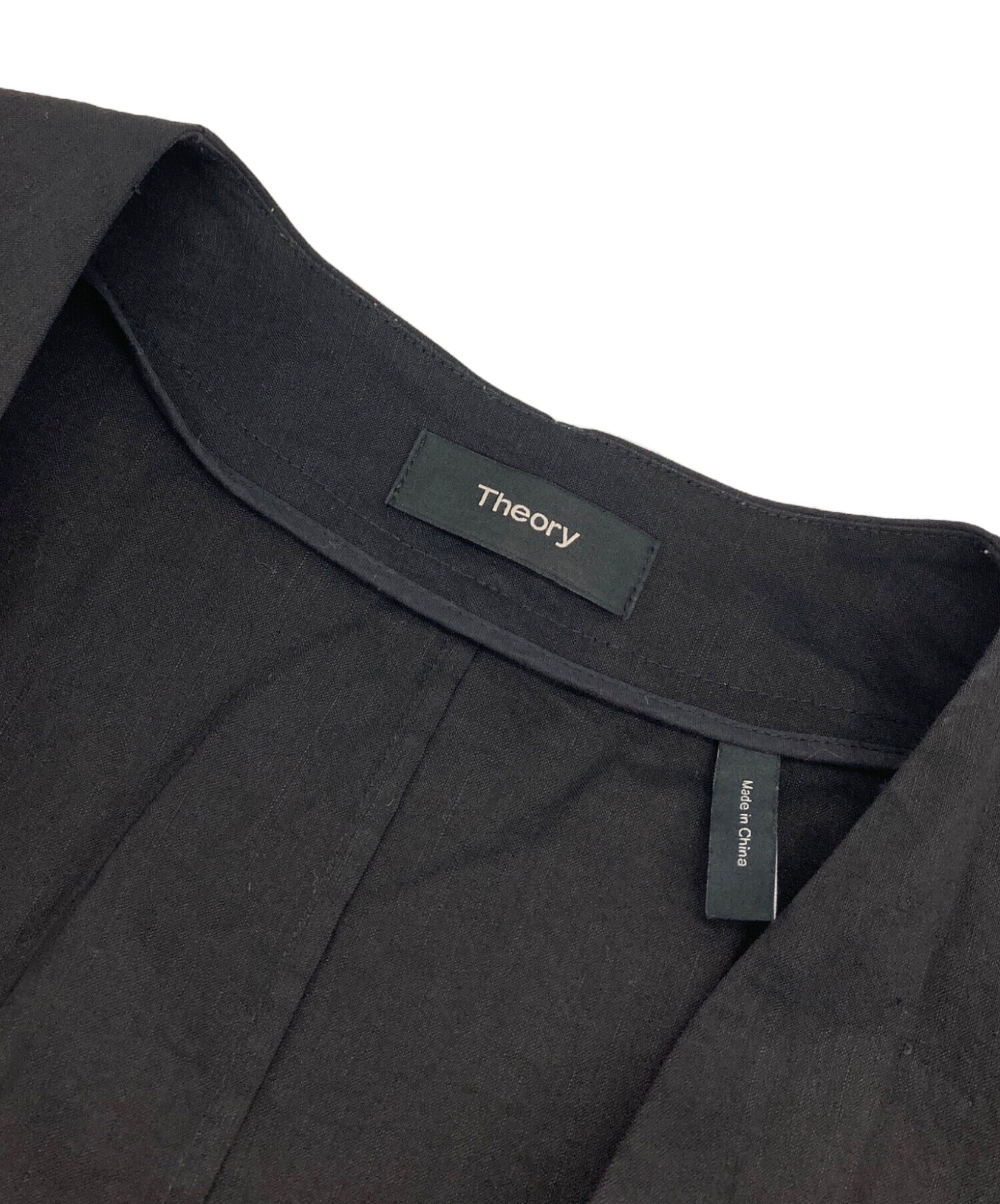 中古・古着通販】theory (セオリー) リネンノーカラージャケット