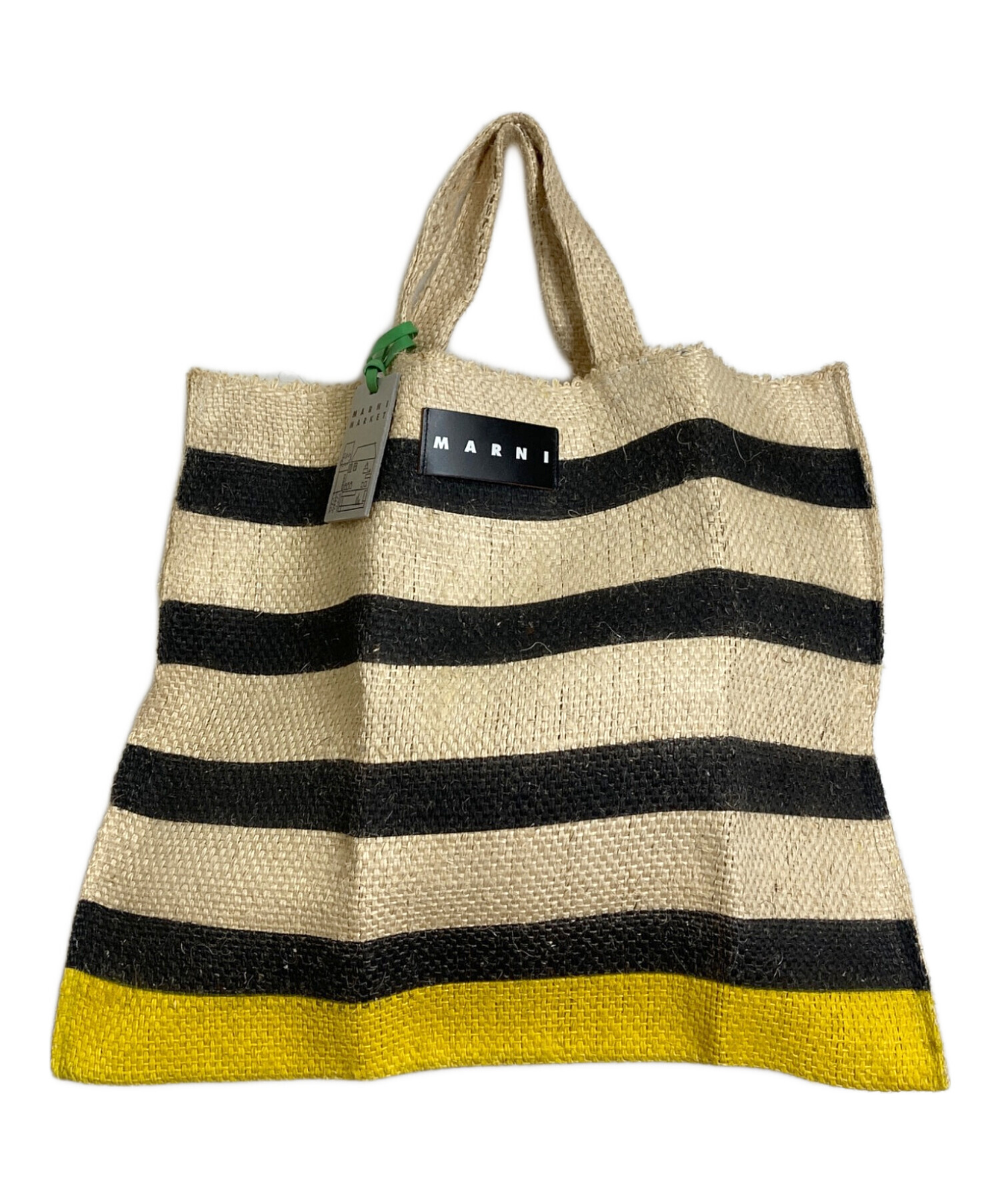 中古・古着通販】MARNI (マルニ) ラフィア マーケットトートバッグ