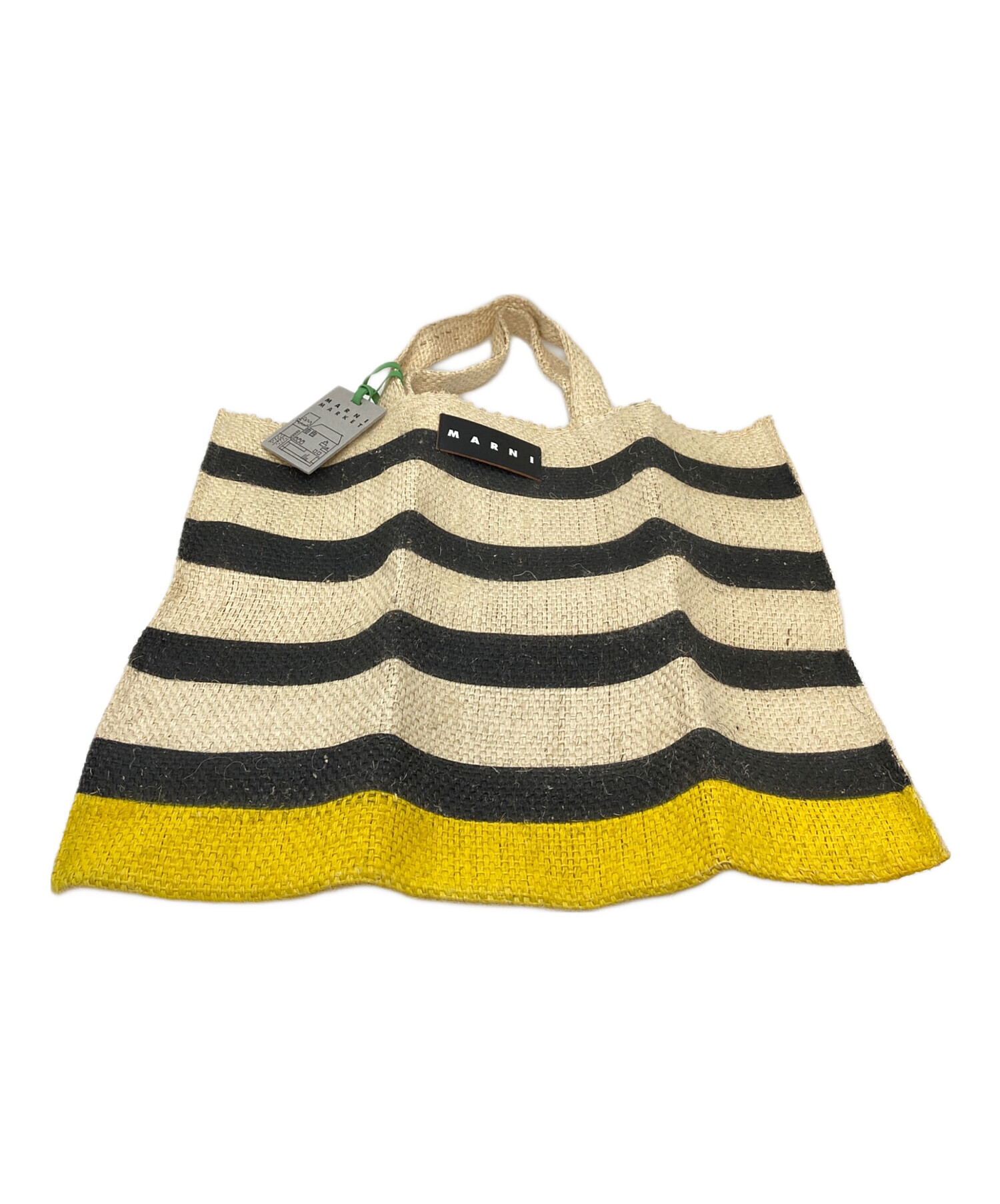 中古・古着通販】MARNI (マルニ) ラフィア マーケットトートバッグ 