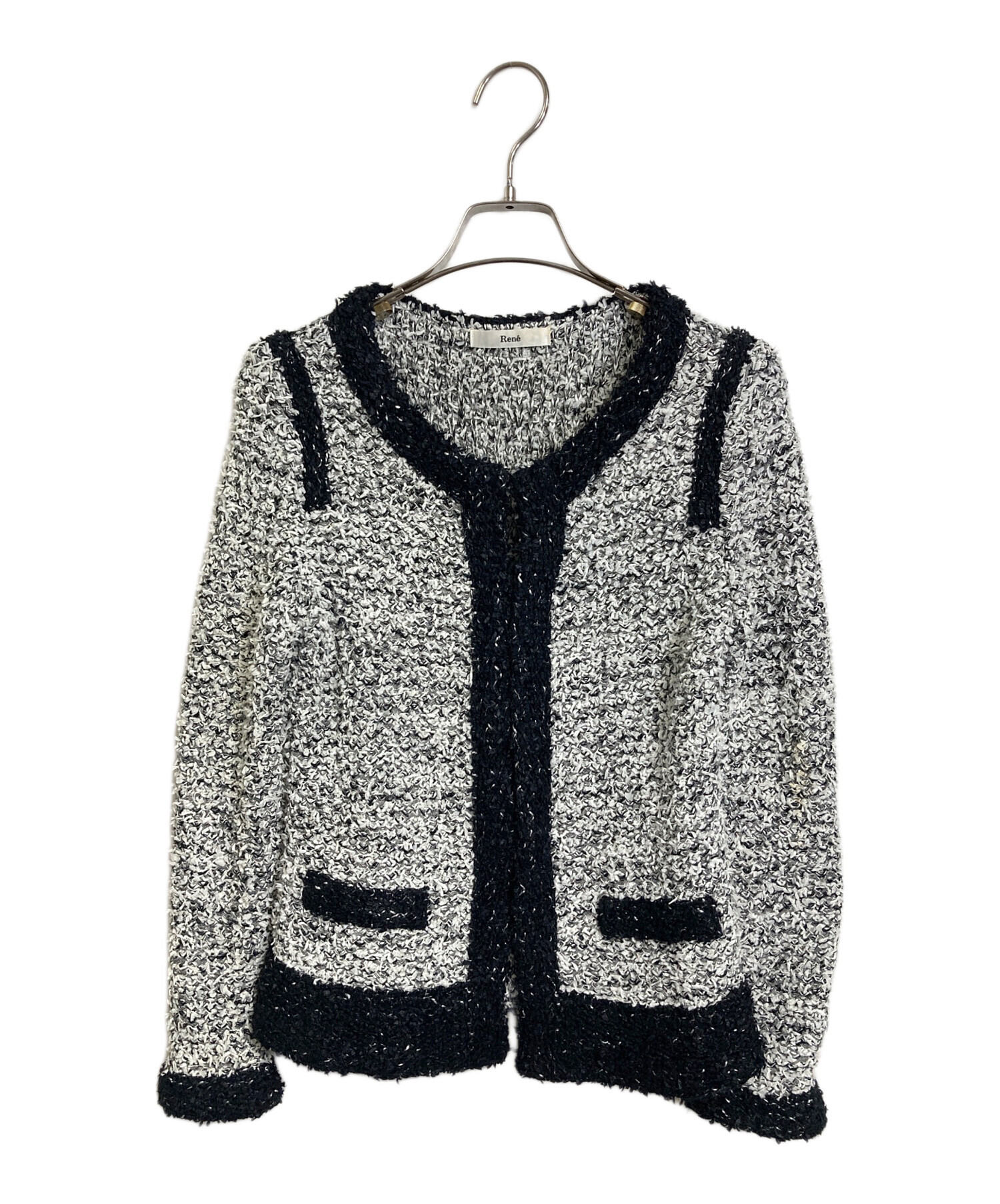 中古・古着通販】Rene (ルネ) ツイードカーディガン セレモニー