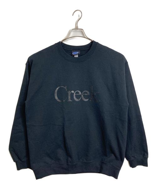 中古・古着通販】creek (クリーク) ロゴスウェット ブラック サイズ:L