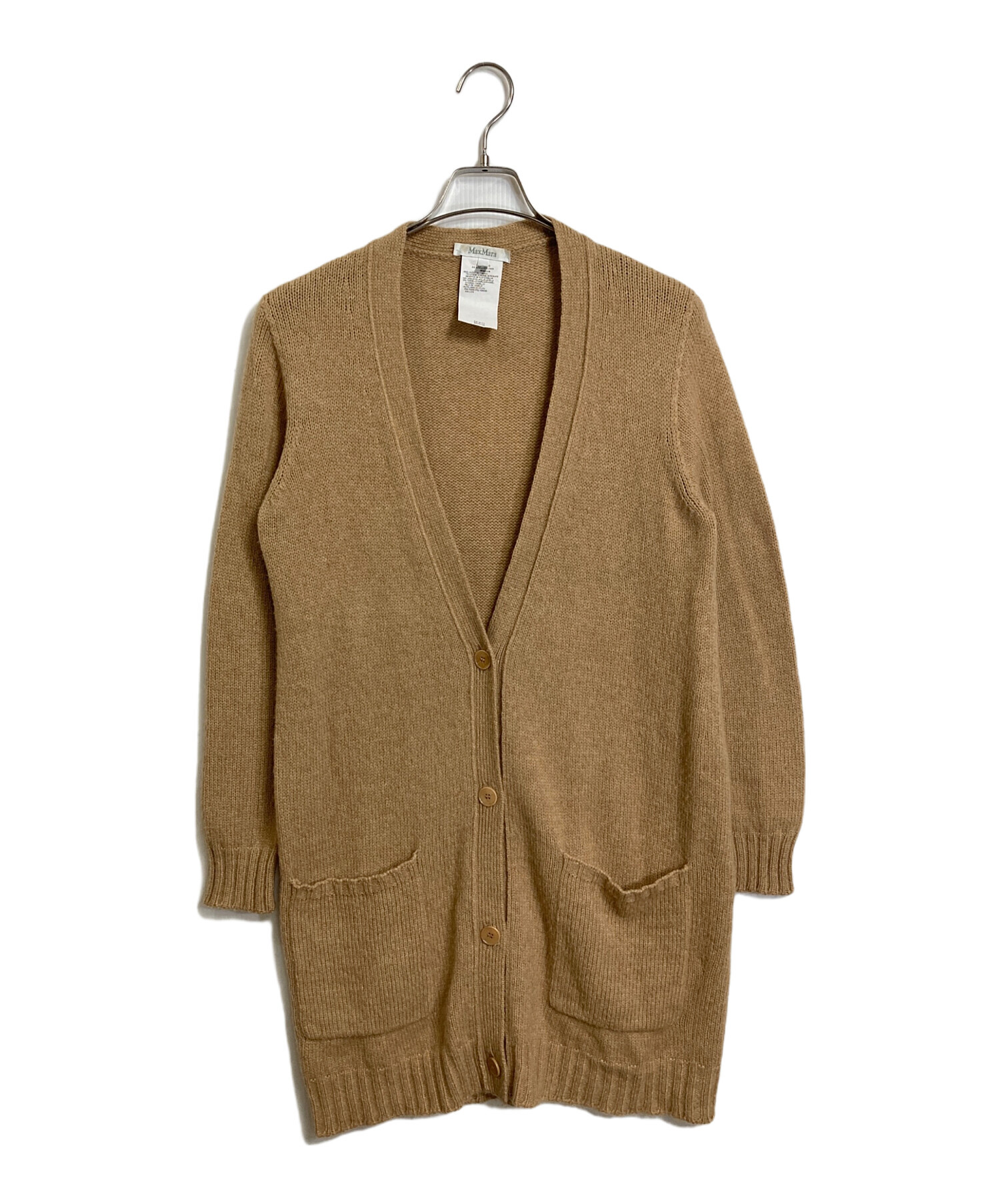 中古・古着通販】MaxMara (マックスマーラ) キャメル混ロング 