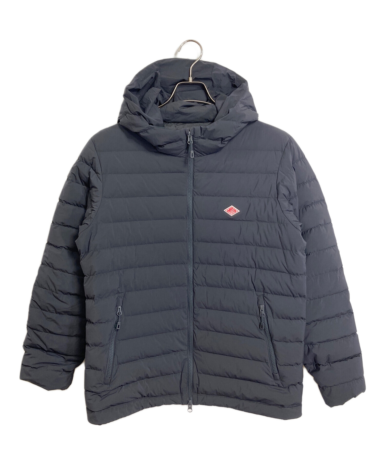 DANTON ダントン ダウンフーデッドジャケット コート グレージュ S