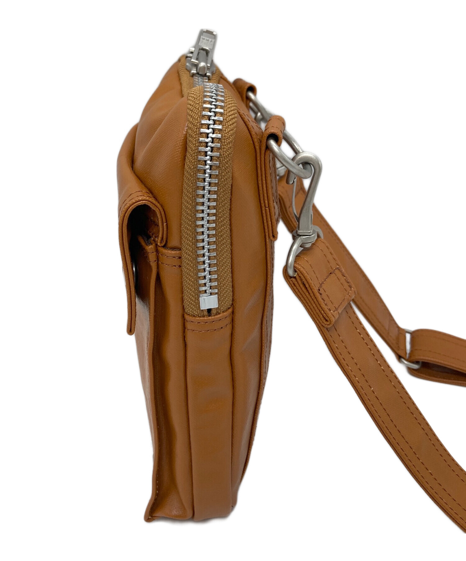 ポーター　2way ショルダーバッグ　ハンドバッグ　レザー　キャメル 中古・古着通販】PORTER (ポーター) キャメルレザーショルダーバッグ