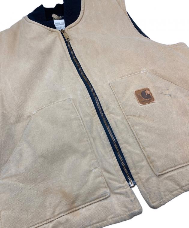 【たっきん】Carhartt カーハート 中綿入ベスト　ベージュ　ダック地 たっきん】Carhartt カーハート 中綿入ベスト ベージュ ダック地 たっ