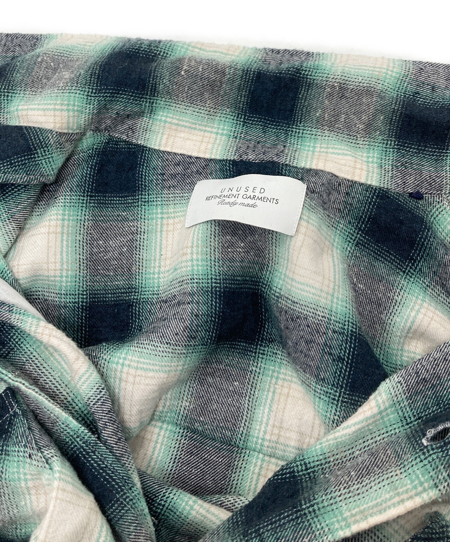 中古・古着通販】UNUSED (アンユーズド) Ombre checked shirt オンブレ 