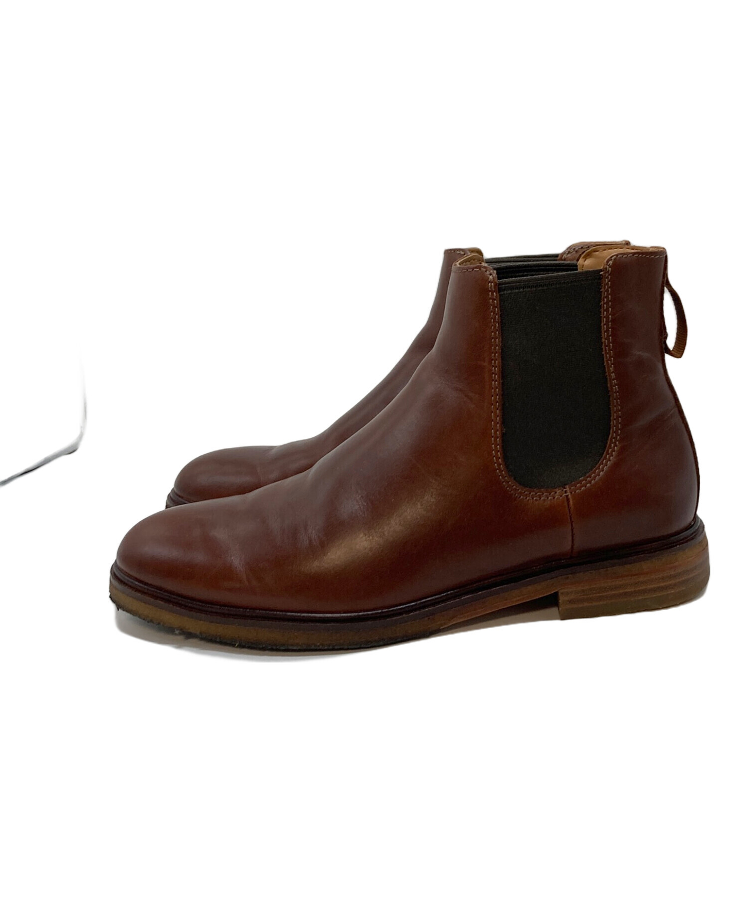 中古・古着通販】CLARKS (クラークス) サイドゴアブーツ レザーブーツ 
