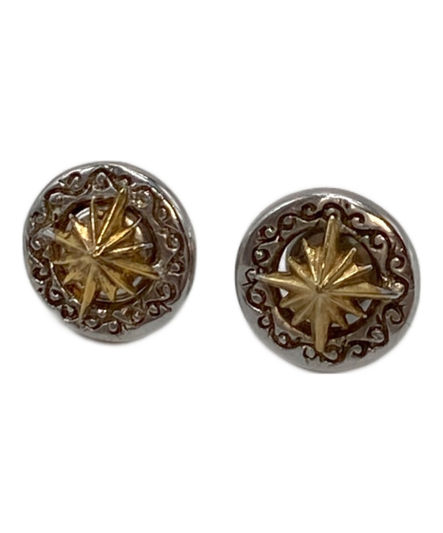 中古・古着通販】SAAD (サード) 太陽神ゴールドピアス シルバー
