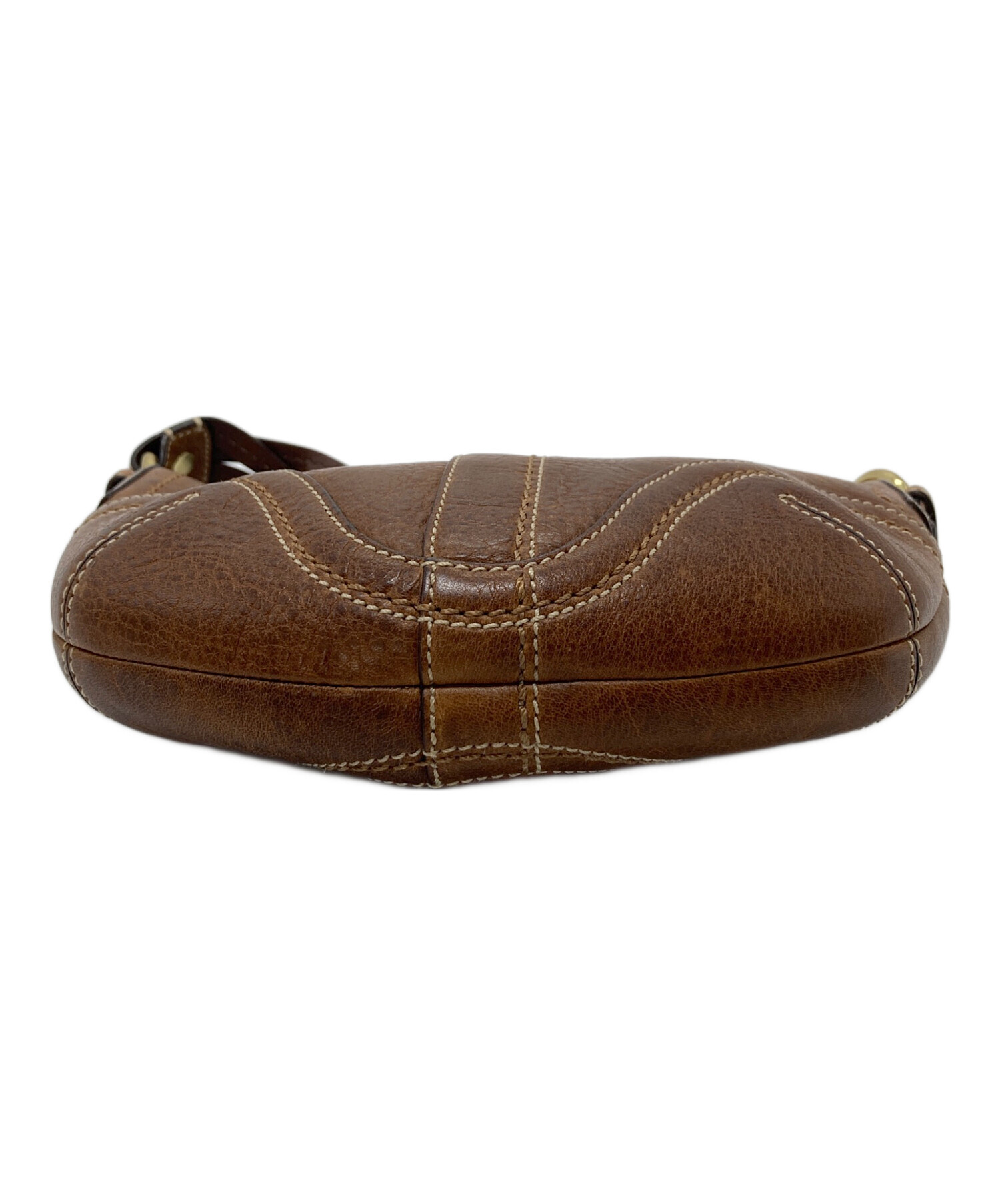 中古・古着通販】COACH (コーチ) レザー ワンショルダーバッグ ミニ