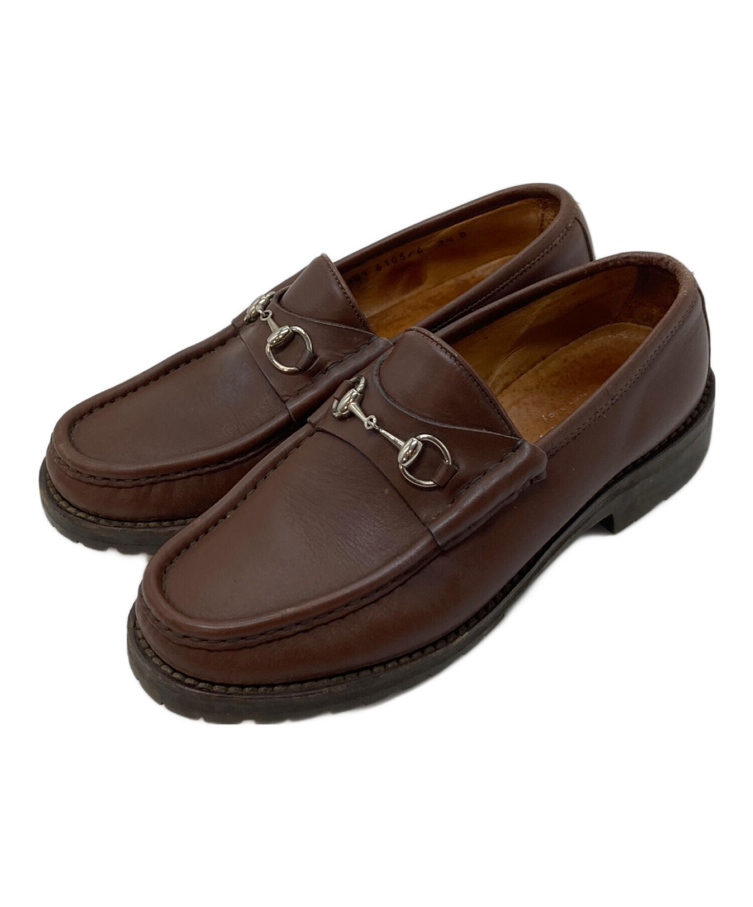 中古・古着通販】GUCCI (グッチ) ホースビット レザー ローファー