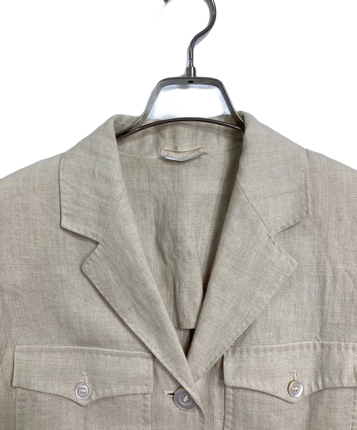 中古・古着通販】MaxMara (マックスマーラ) リネンサファリジャケット