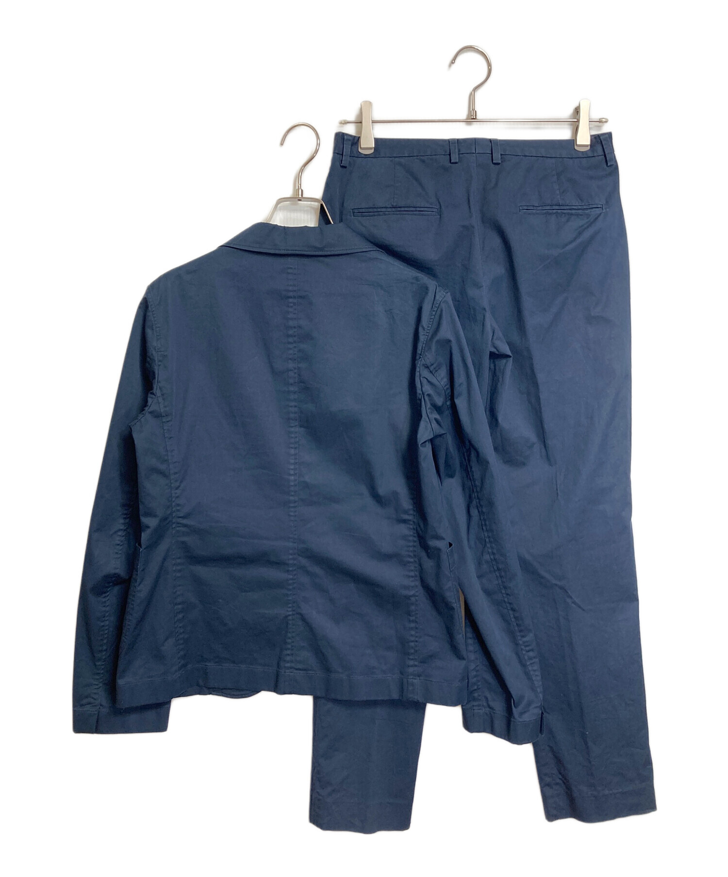 【美品】LARDINI セットアップ 背抜き ブルー 54 イタリア製 大きめ 中古・古着通販】LARDINI (ラルディーニ) セットアップスーツ パンツ