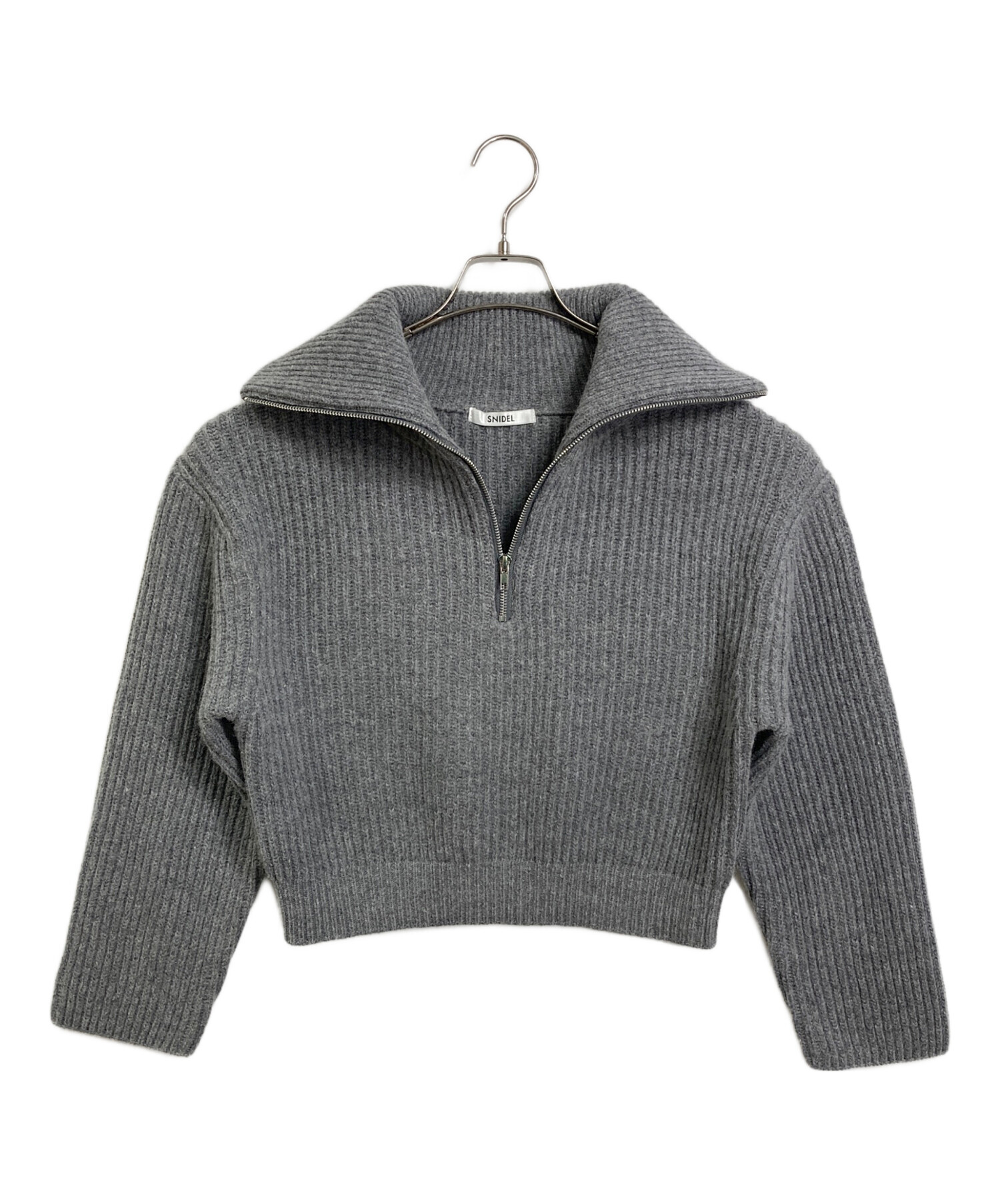 MakcBoookPro2019ジャンク品 中古・古着通販】Snidel (スナイデル) ウールハーフジップニットプル
