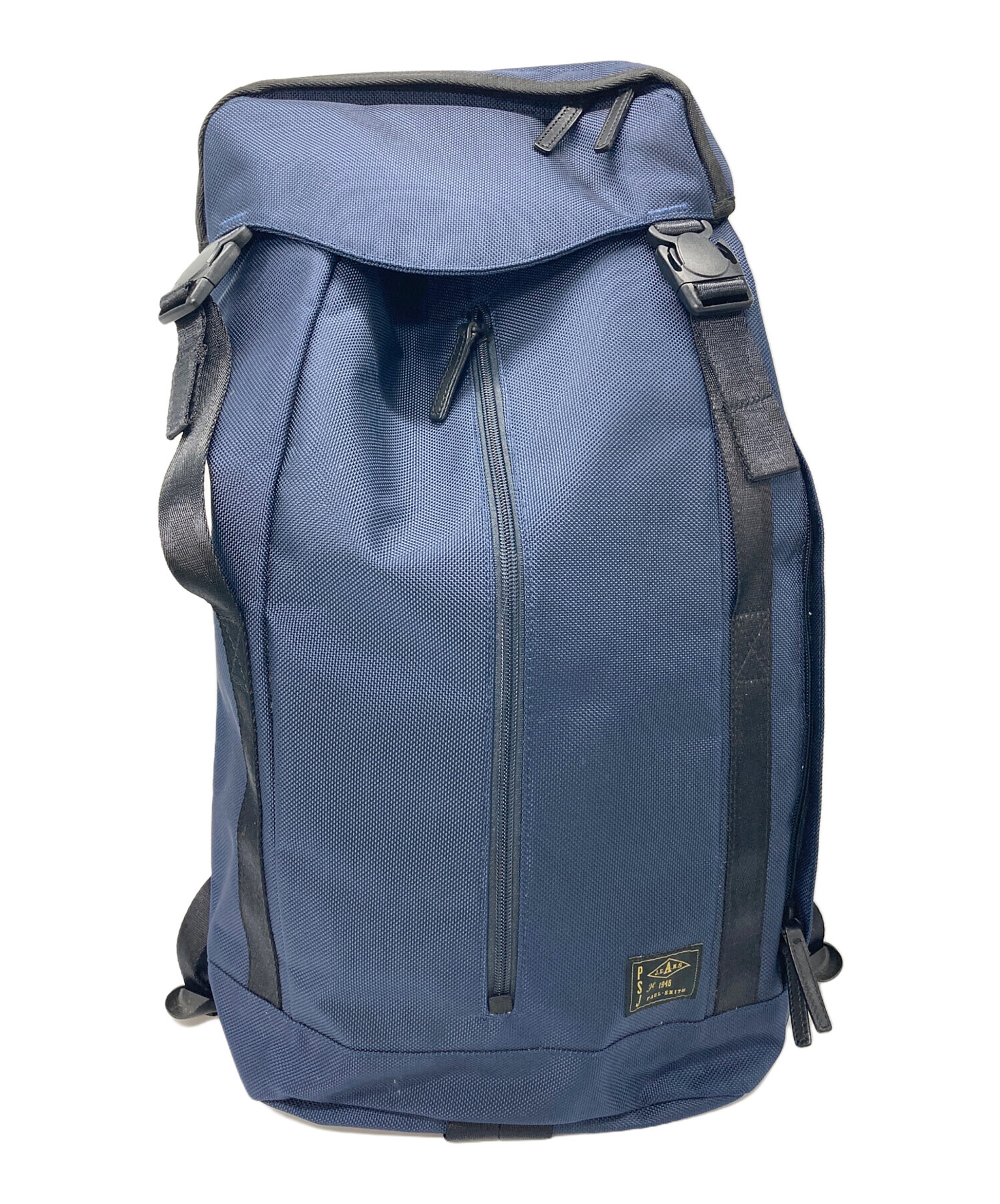 ○ポールスミス Paul Smith ジーンズ JEANS コーデュラナイロン 牛革 リュック 553914 CORDURA NYLON DAYPACK デイパック メンズ   中古 中古・古着通販】Paul Smith JEANS (ポールスミス ジーンズ) CORDURA