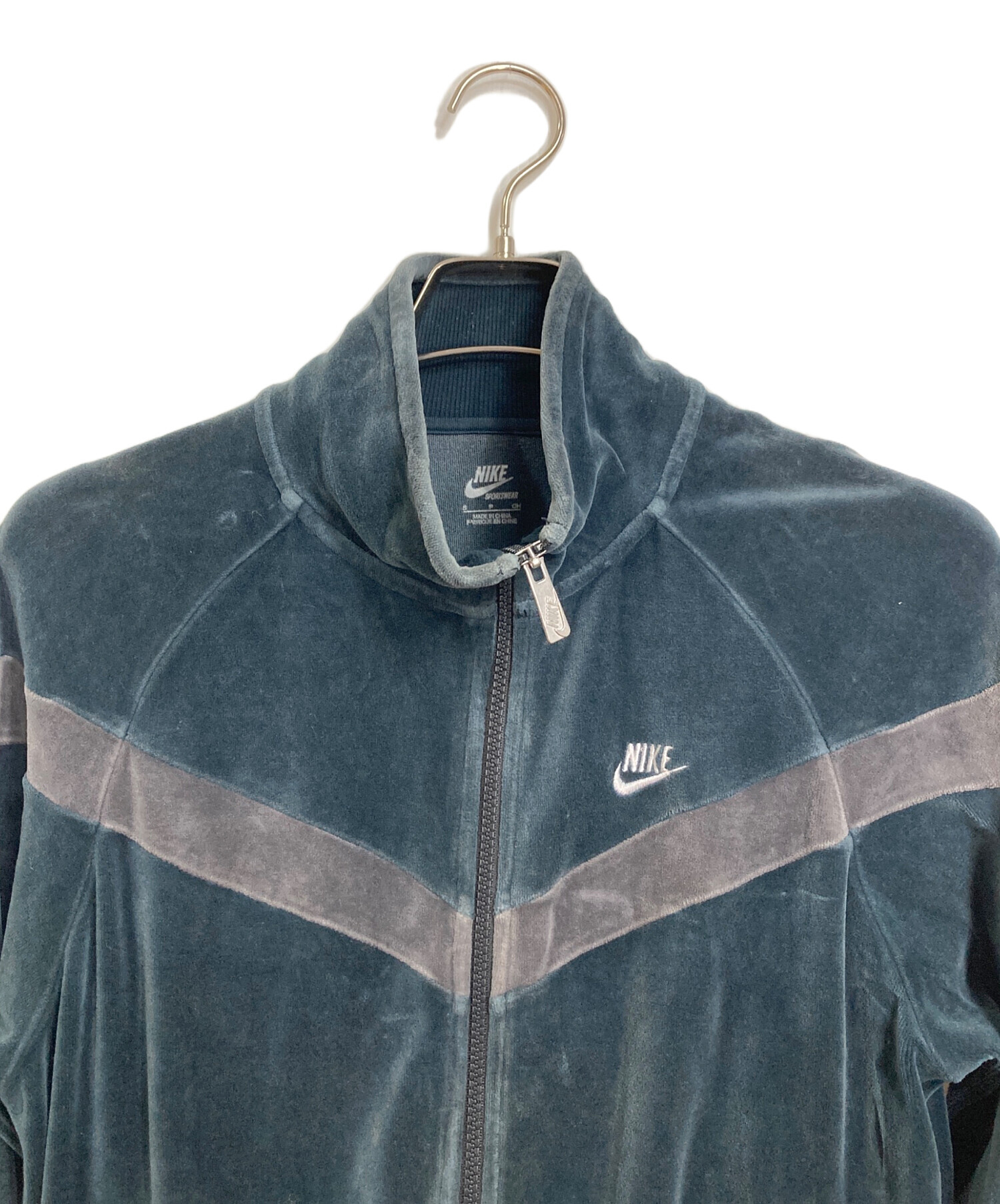 中古・古着通販】NIKE (ナイキ) ベロアトラックジャケット ラグラン