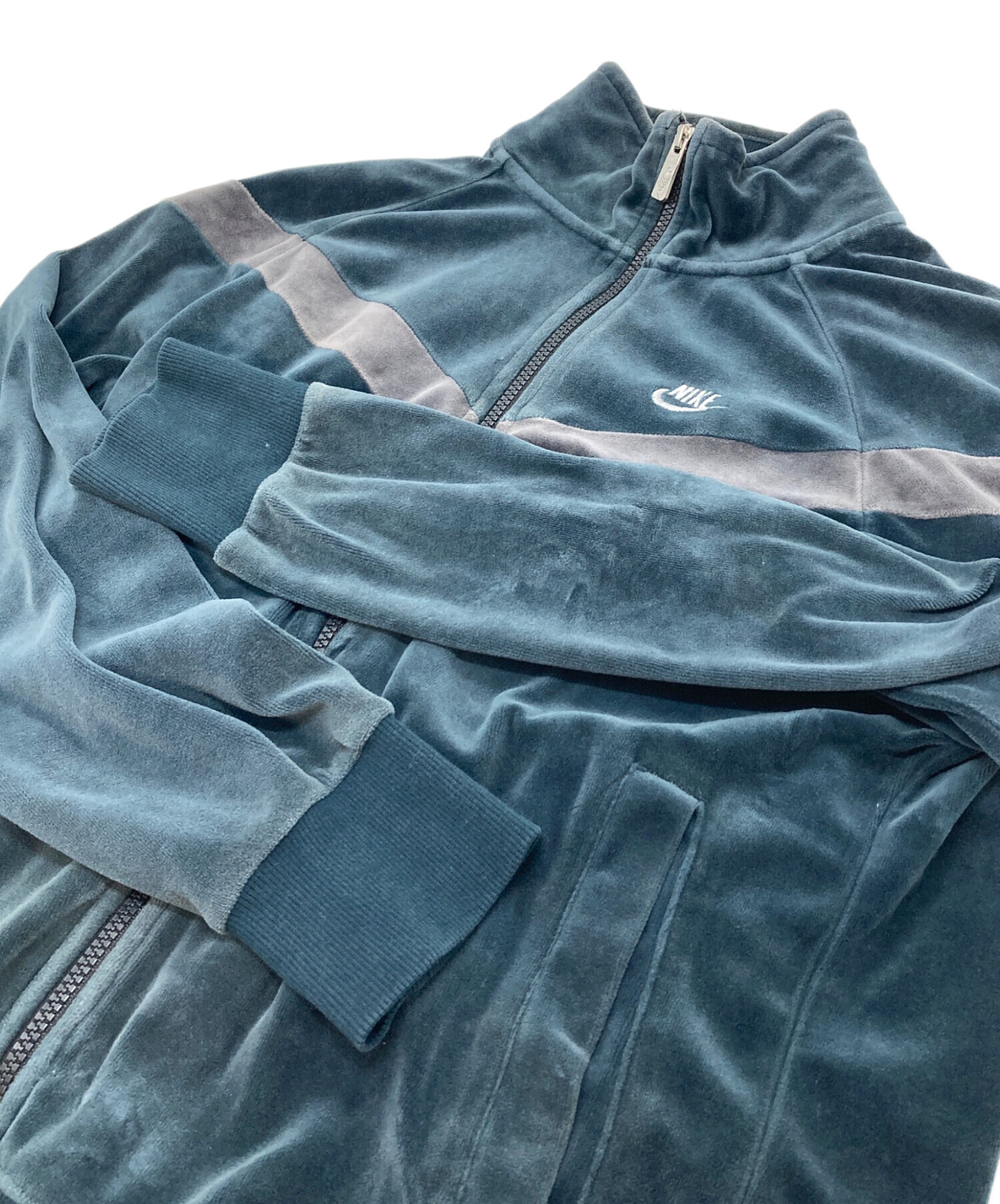 中古・古着通販】NIKE (ナイキ) ベロアトラックジャケット ラグラン