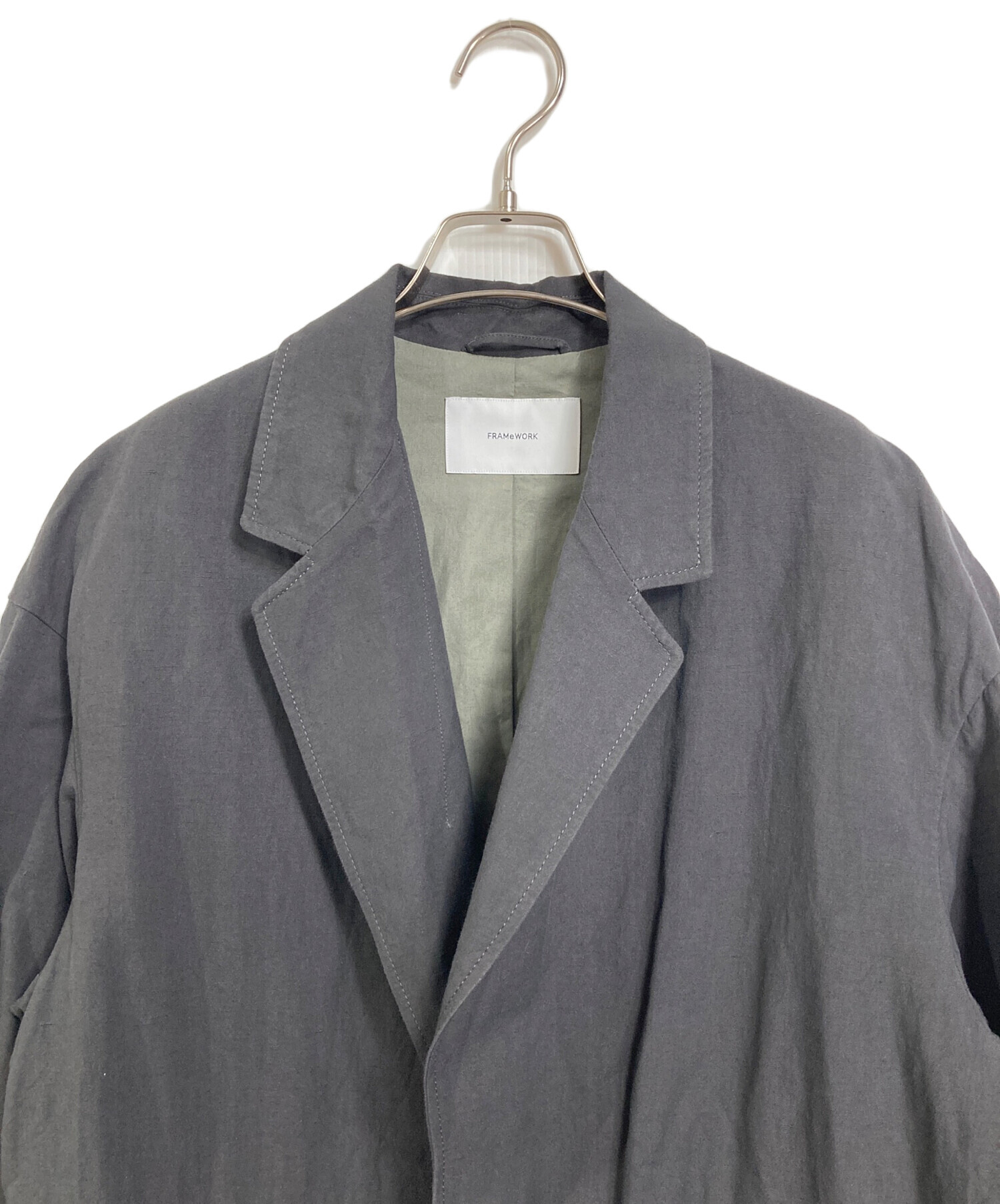 中古・古着通販】FRAMeWORK (フレームワーク) 綿麻ポプリンコート