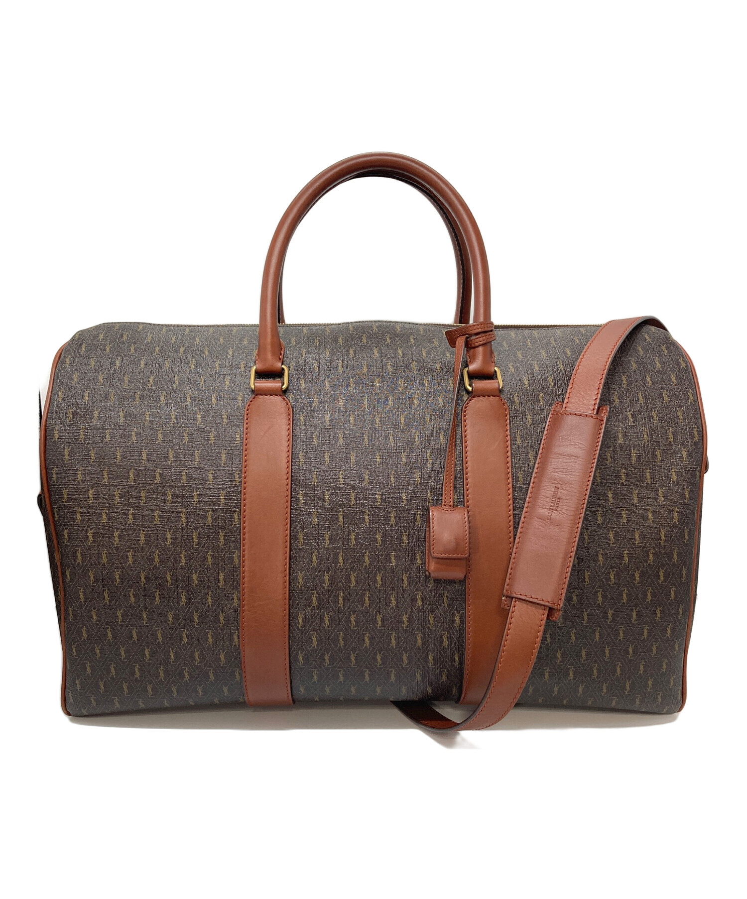 イヴサンローラン ビンテージ モノグラム 旅行 ダレスバッグ ボストンバッグ 中古・古着通販】Saint Laurent Paris (サンローランパリ) DUFFLE BAG