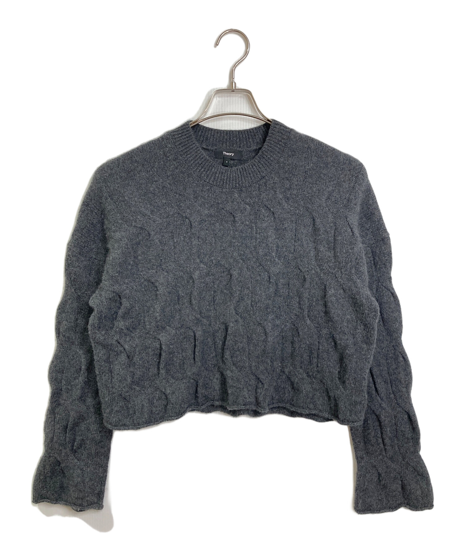 中古・古着通販】theory (セオリー) CROP PO CABLE ケーブルカシミヤ