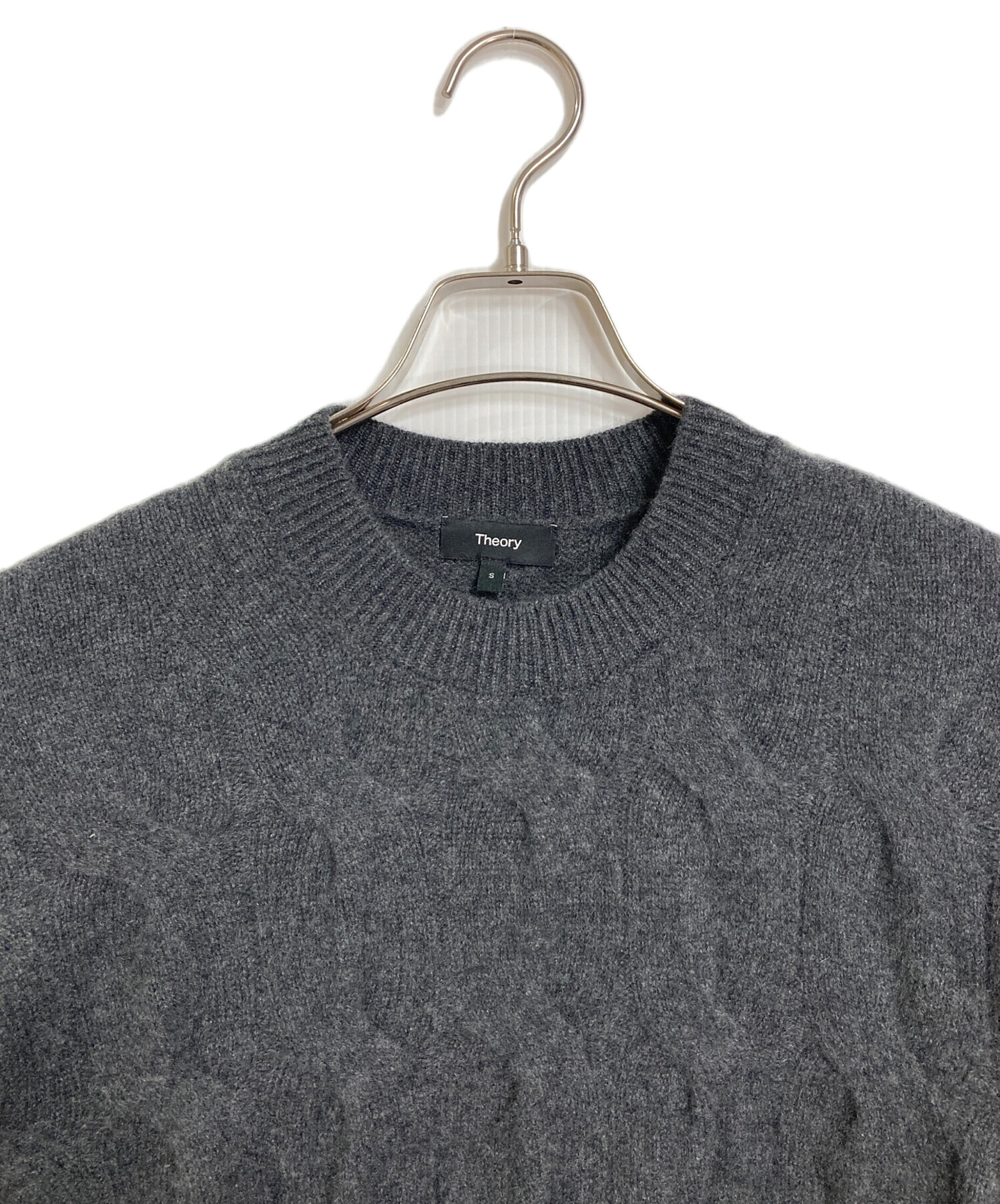 中古・古着通販】theory (セオリー) CROP PO CABLE ケーブルカシミヤ